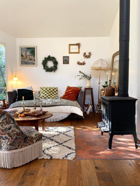 Notre salon, pièce de vie accueillante et cosy pour l’hiver