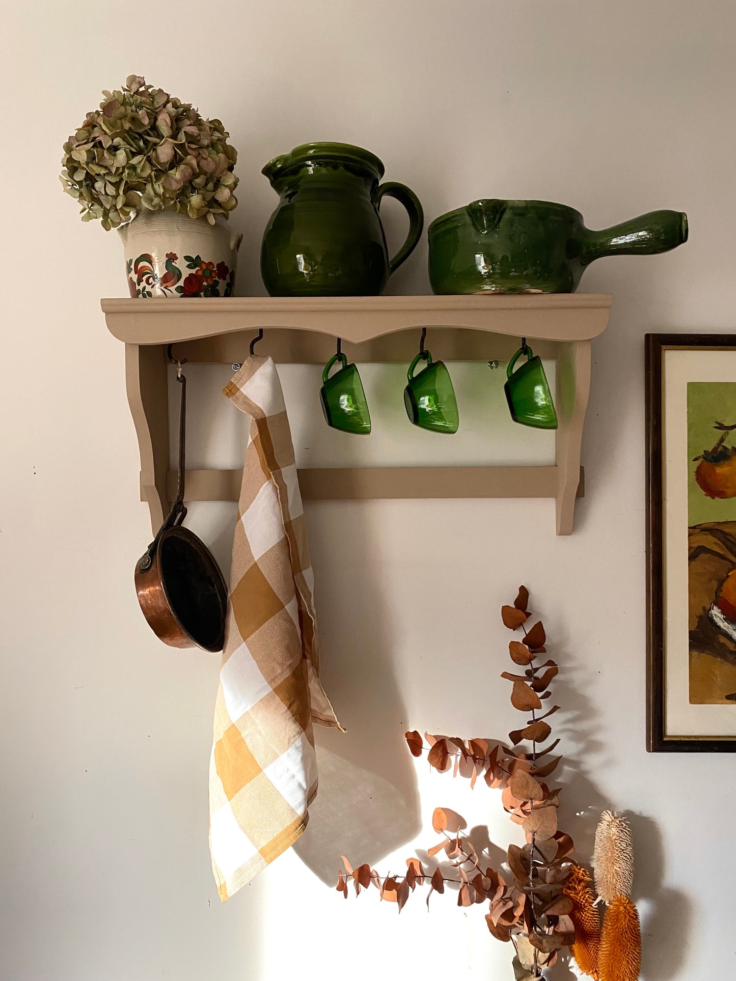 Étagère murale en bois ancien