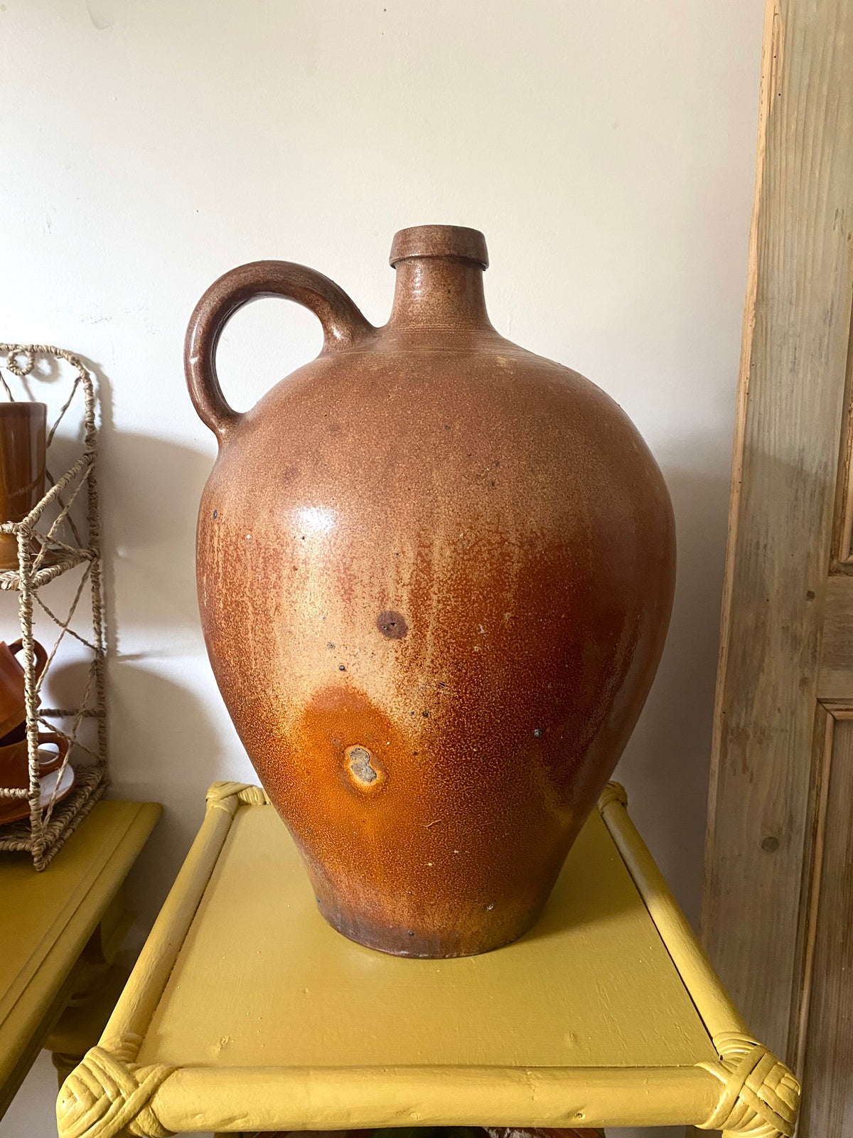 Grande cruche ancienne en grès – H. 45 cm