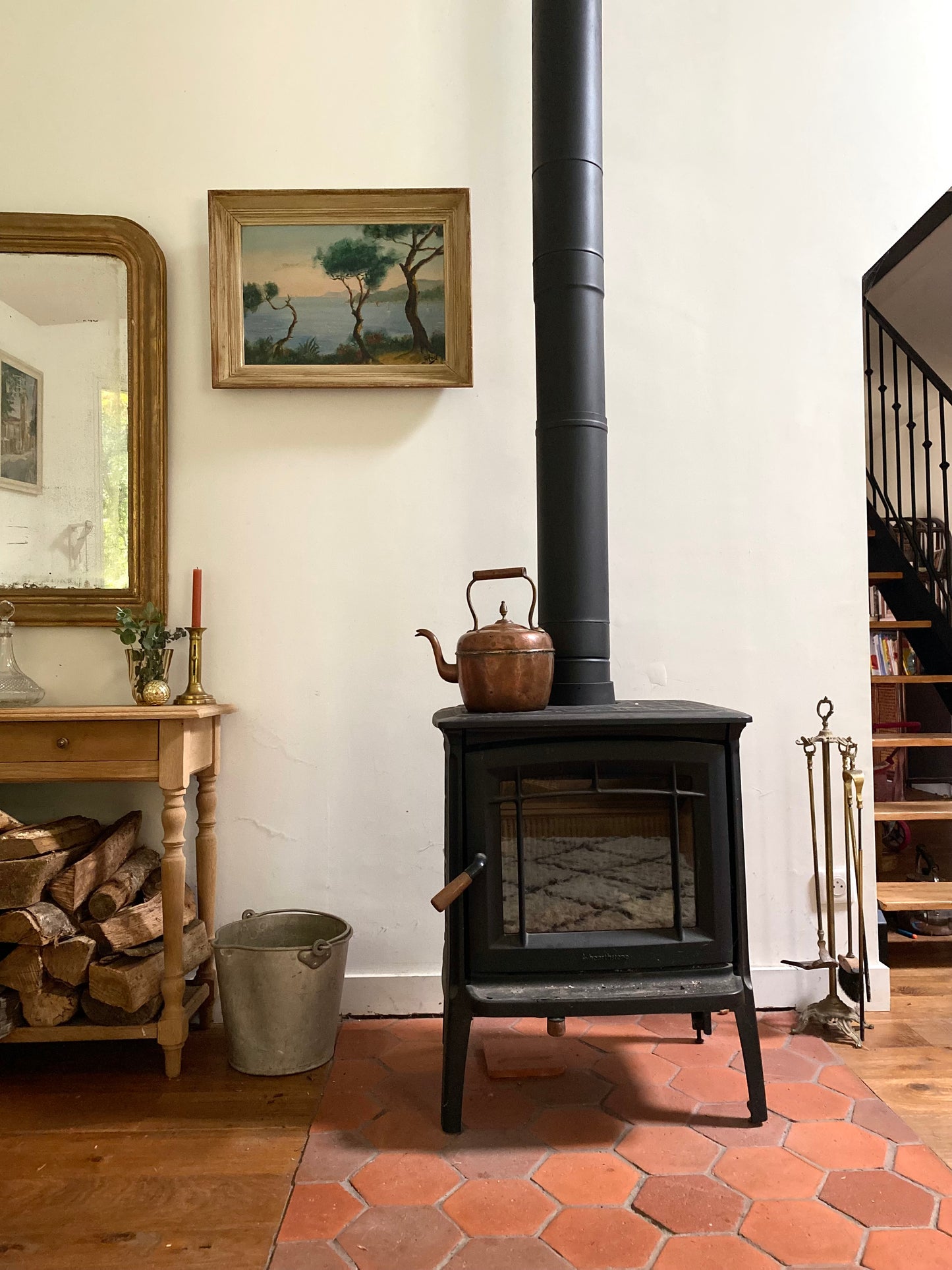 Peinture à l’huile ancienne de la première moitié du XXe siècle