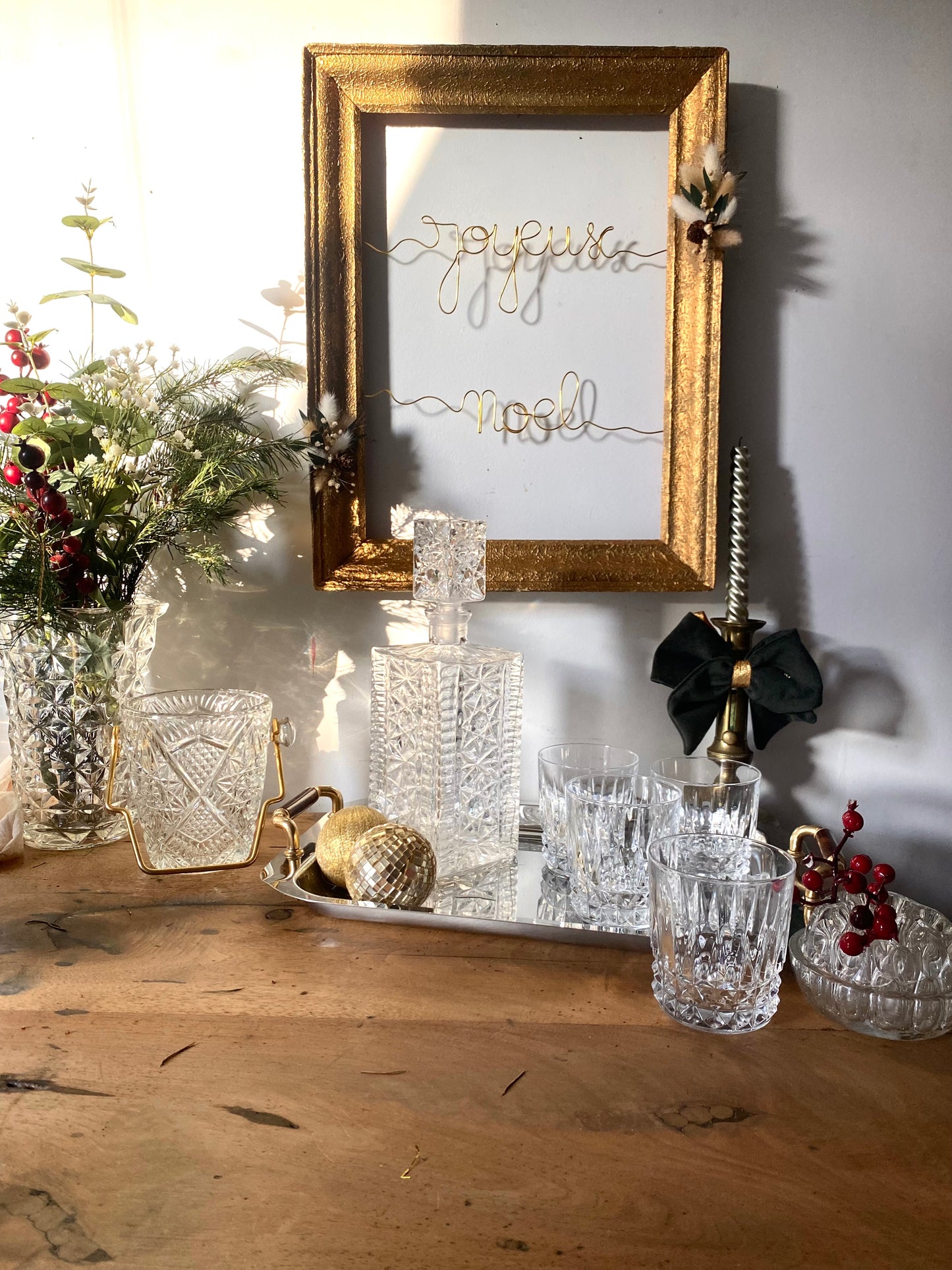 Service à whisky en cristal ancien