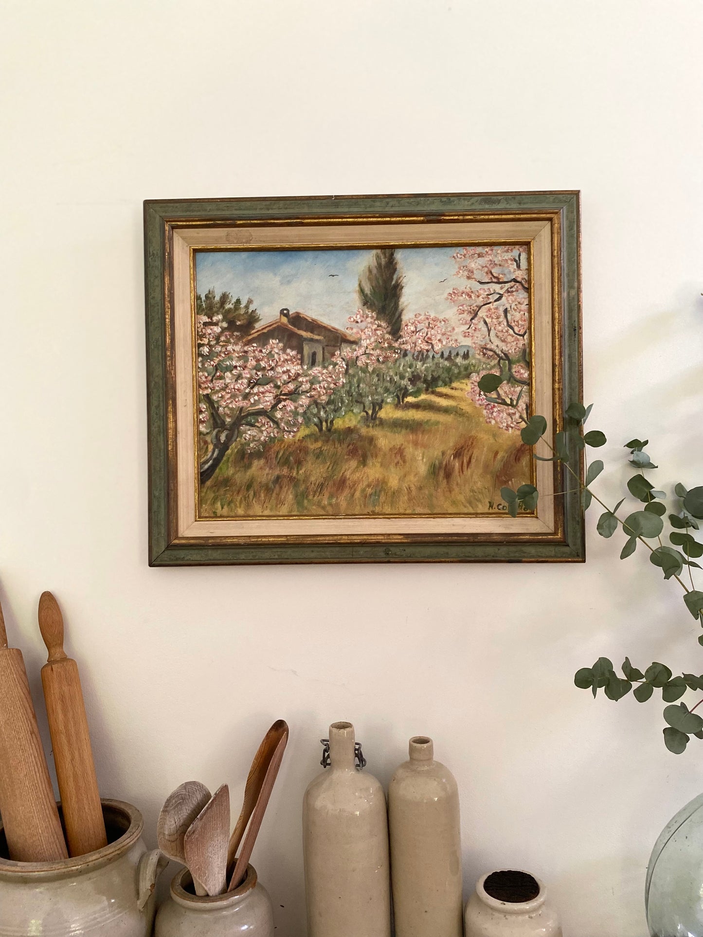 Huile sur toile ancienne