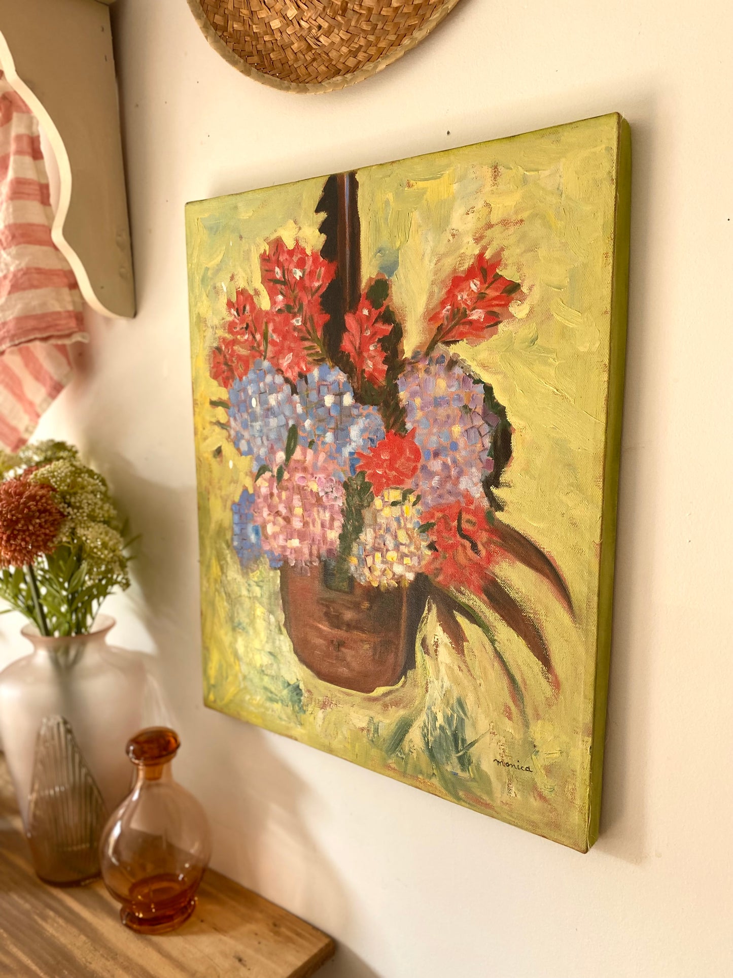 Huile sur toile ancienne