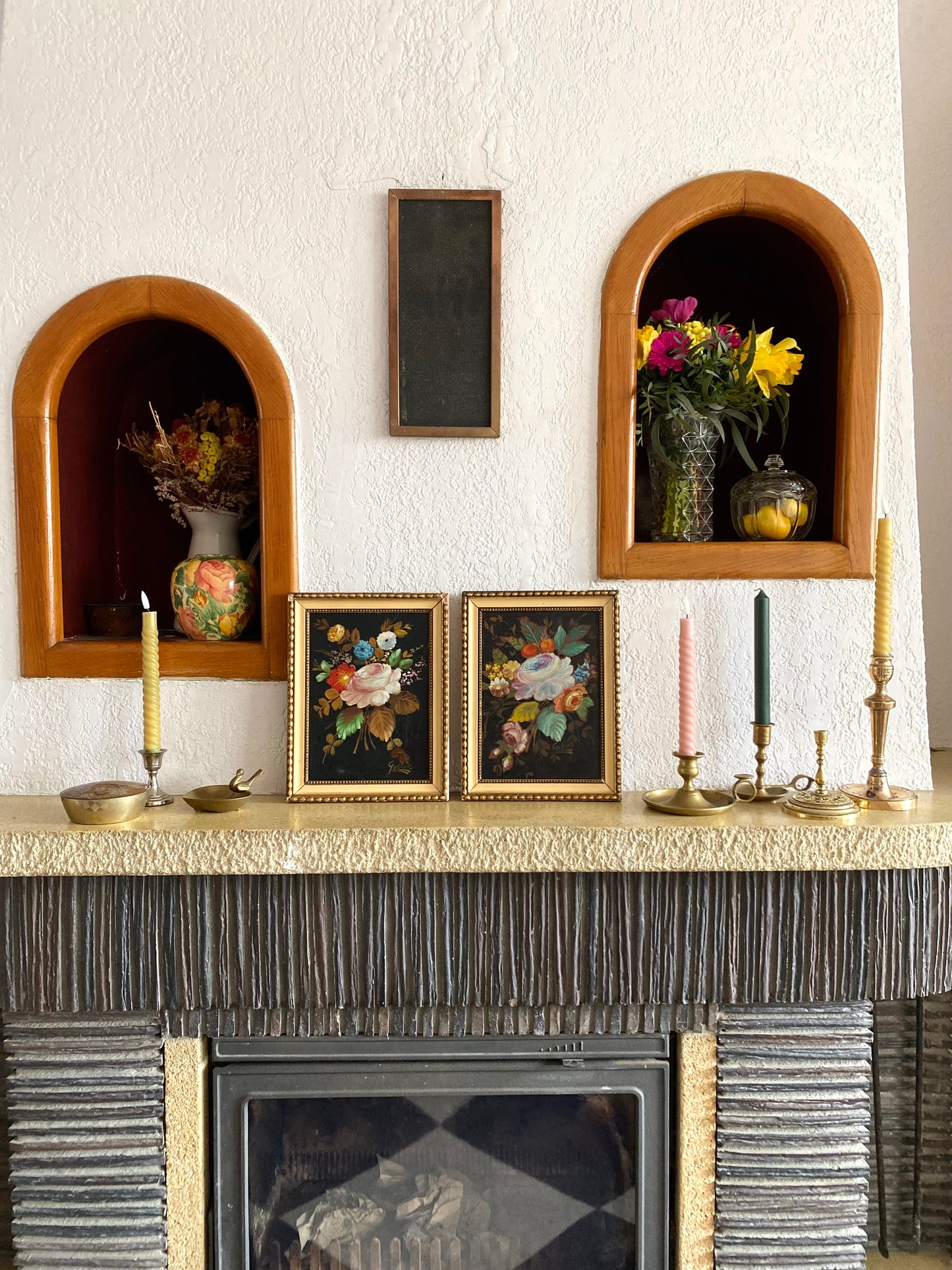 Grand Bougeoir en laiton ancien