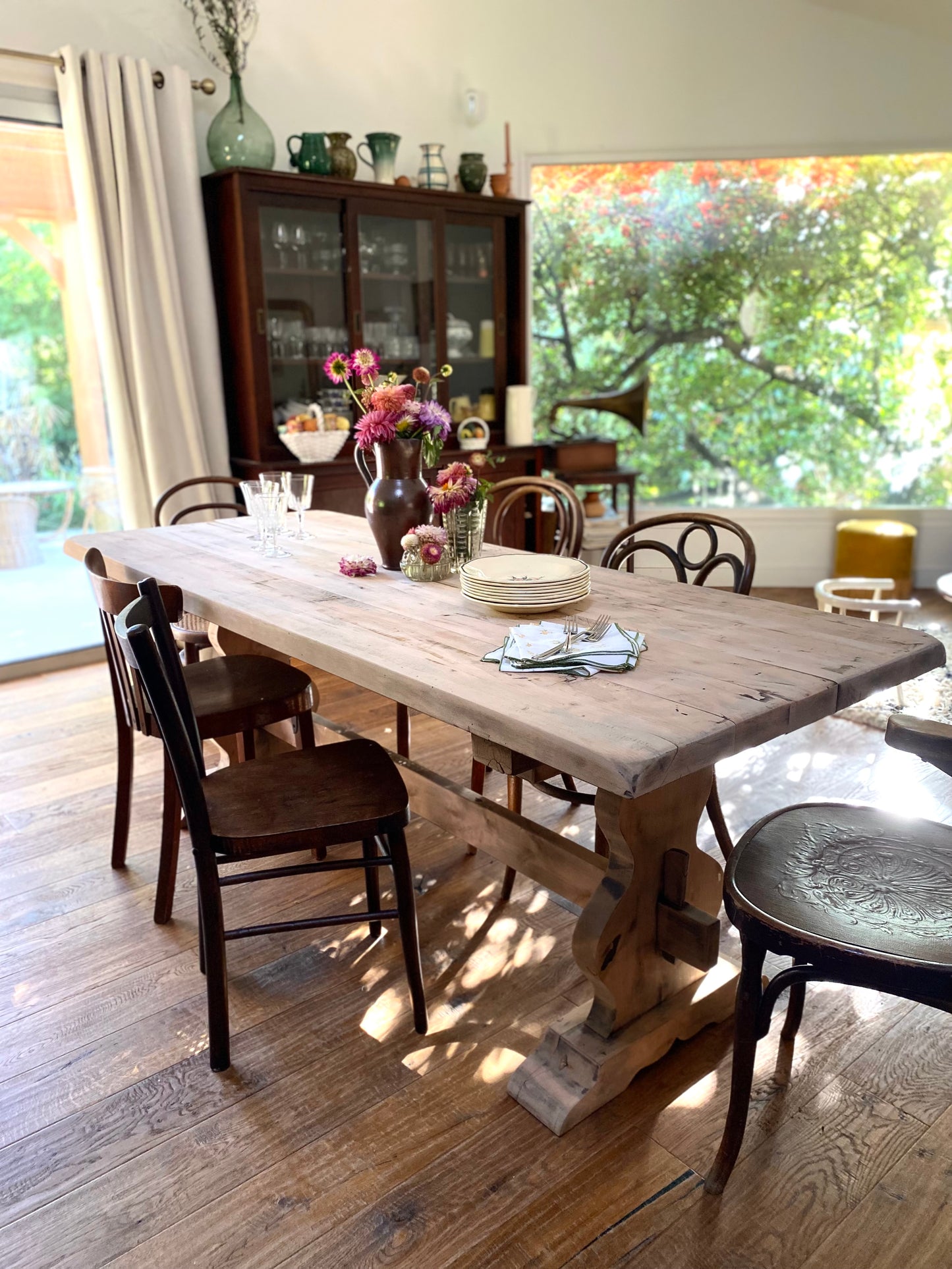 Table de ferme en bois massif ancien