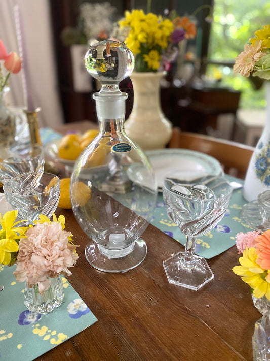Carafe à liqueur en verre soufflé