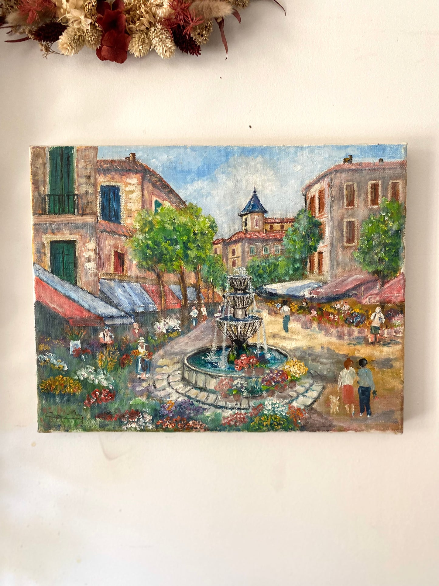 Huile sur toile vintage