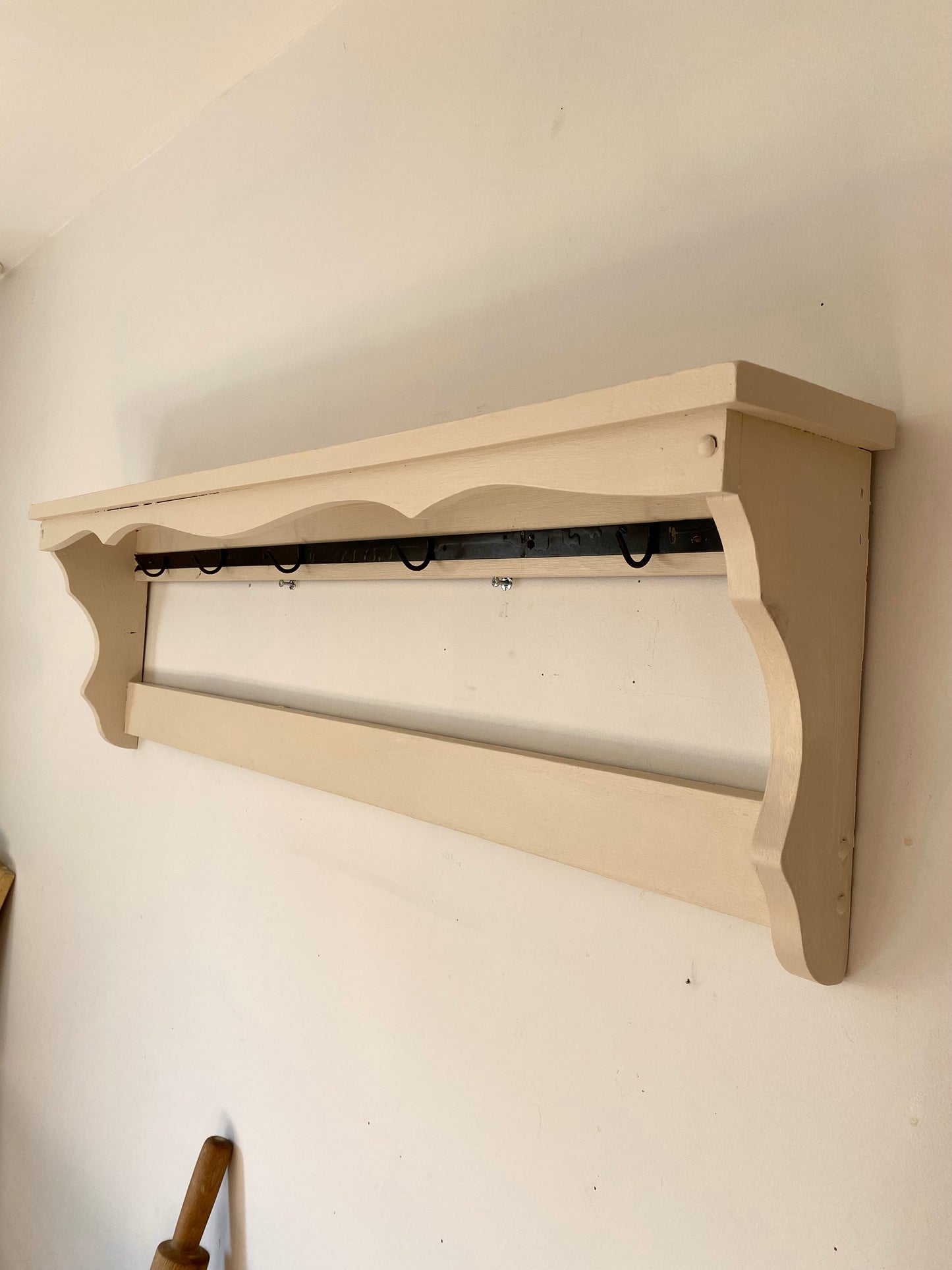 Étagère murale en bois ancien rénovée