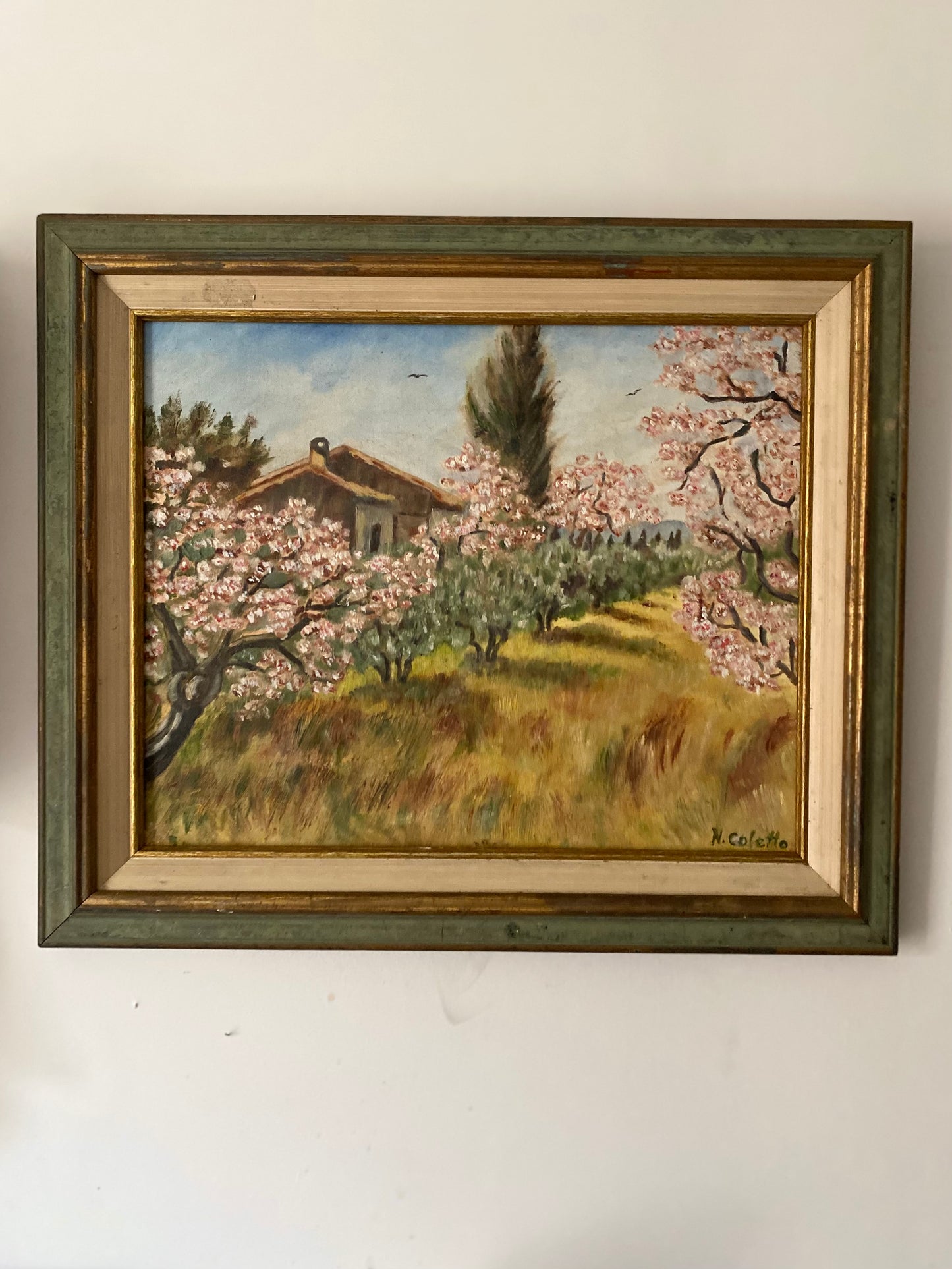Huile sur toile ancienne