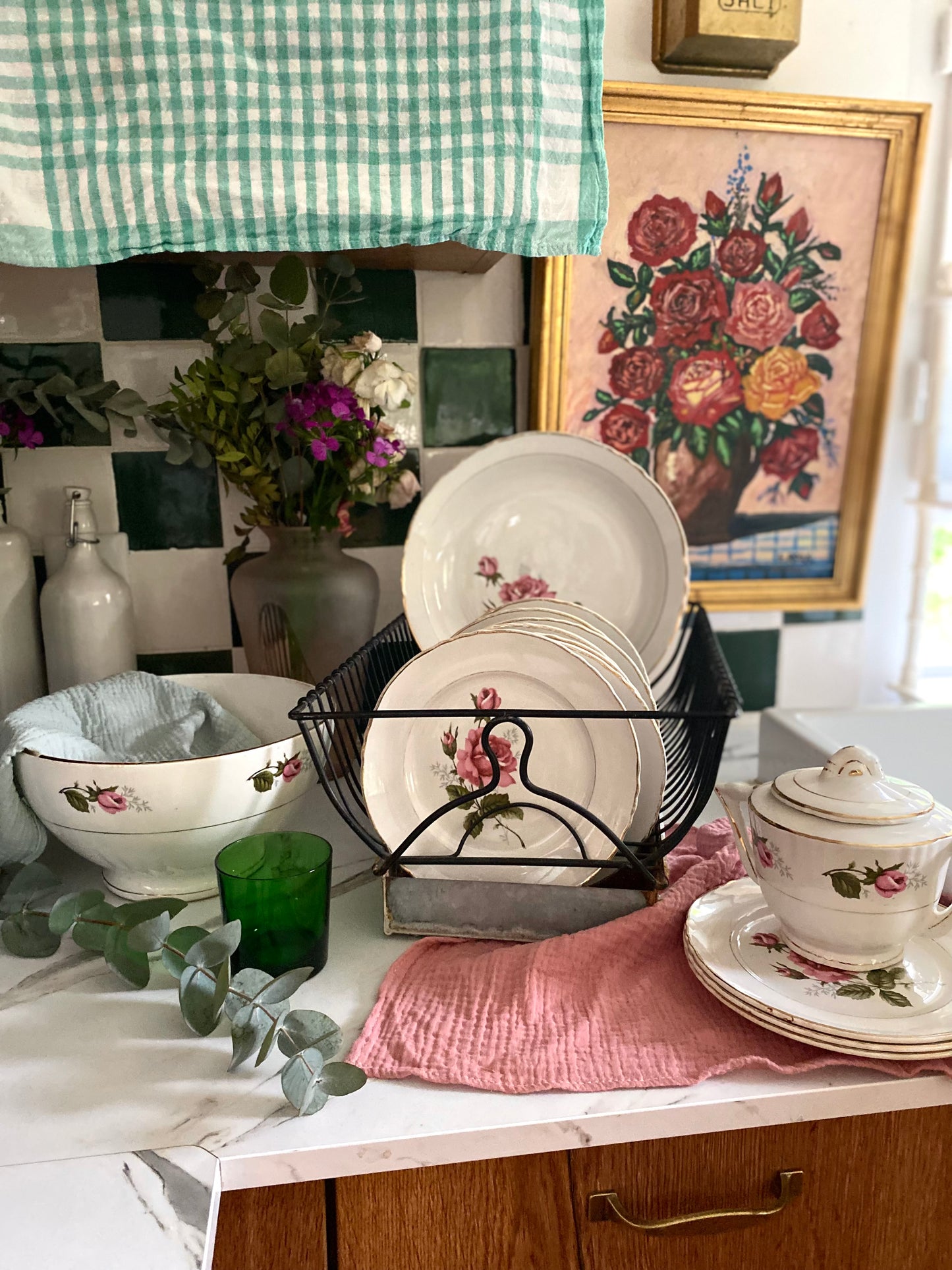 Saladier en faïence ancienne