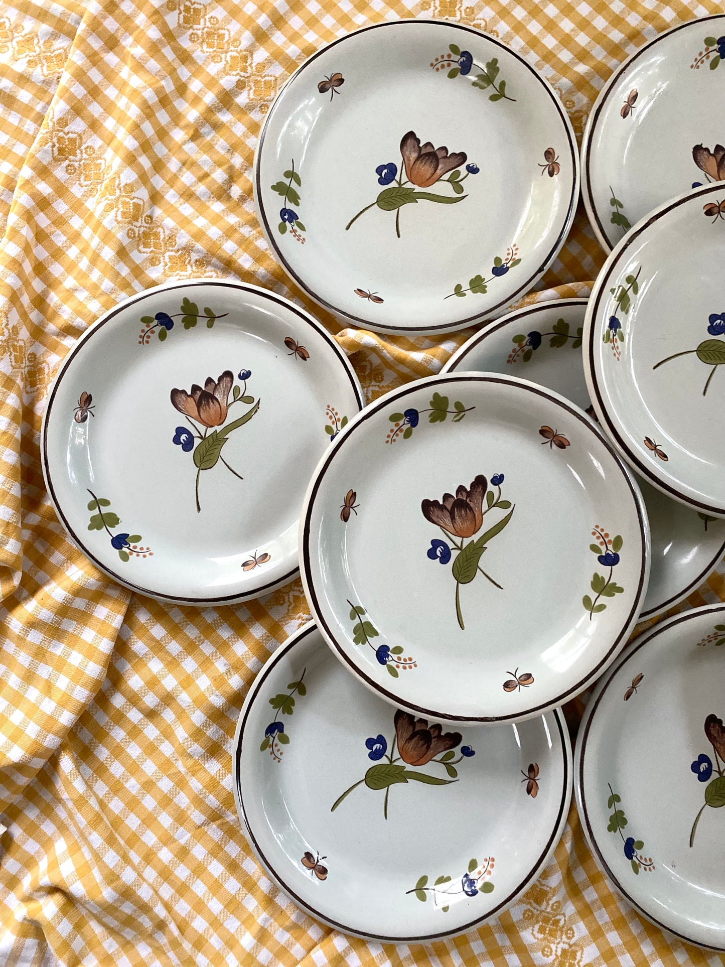 Assiettes en céramique ancienne