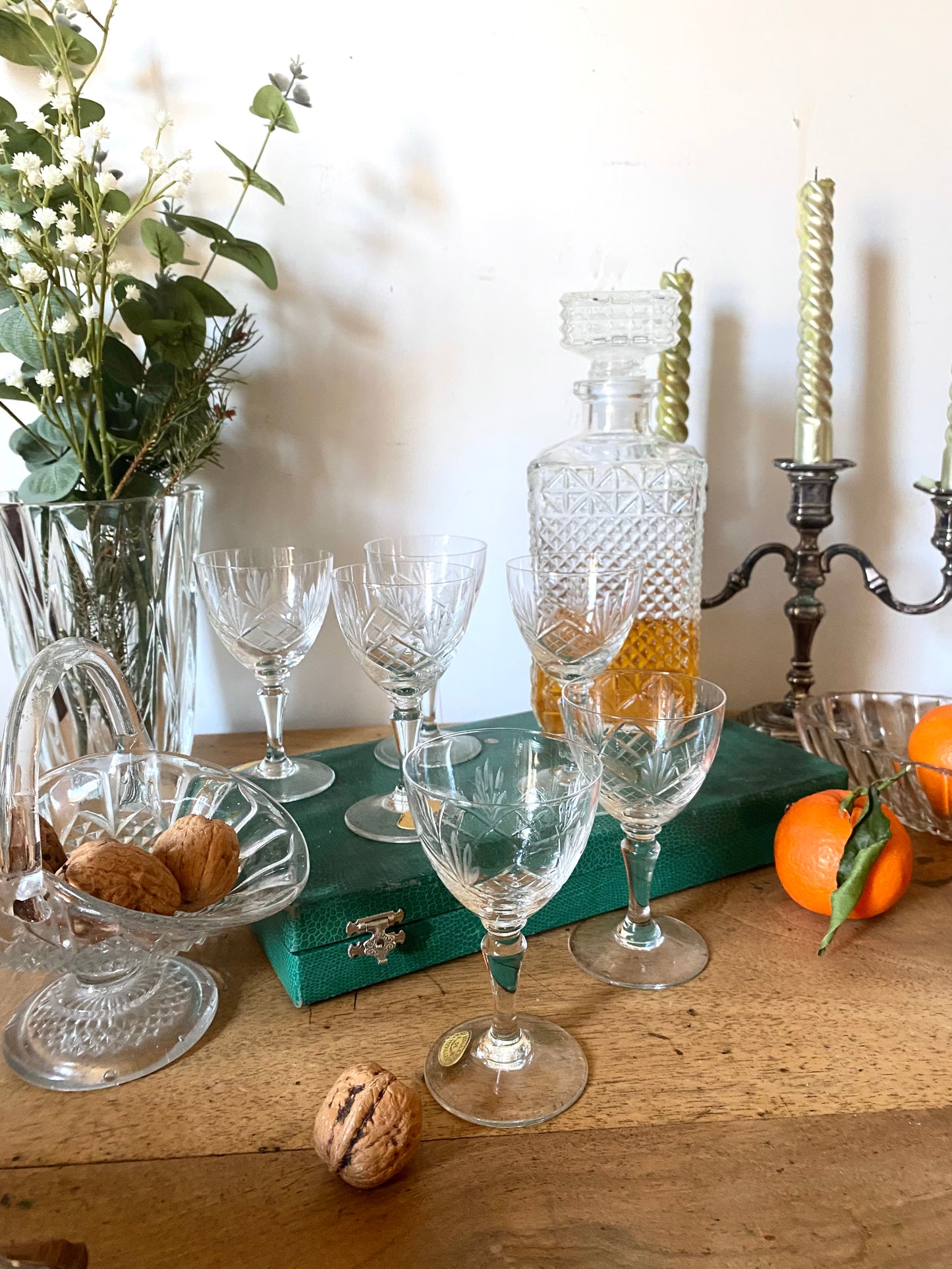 Service à digestif en cristal