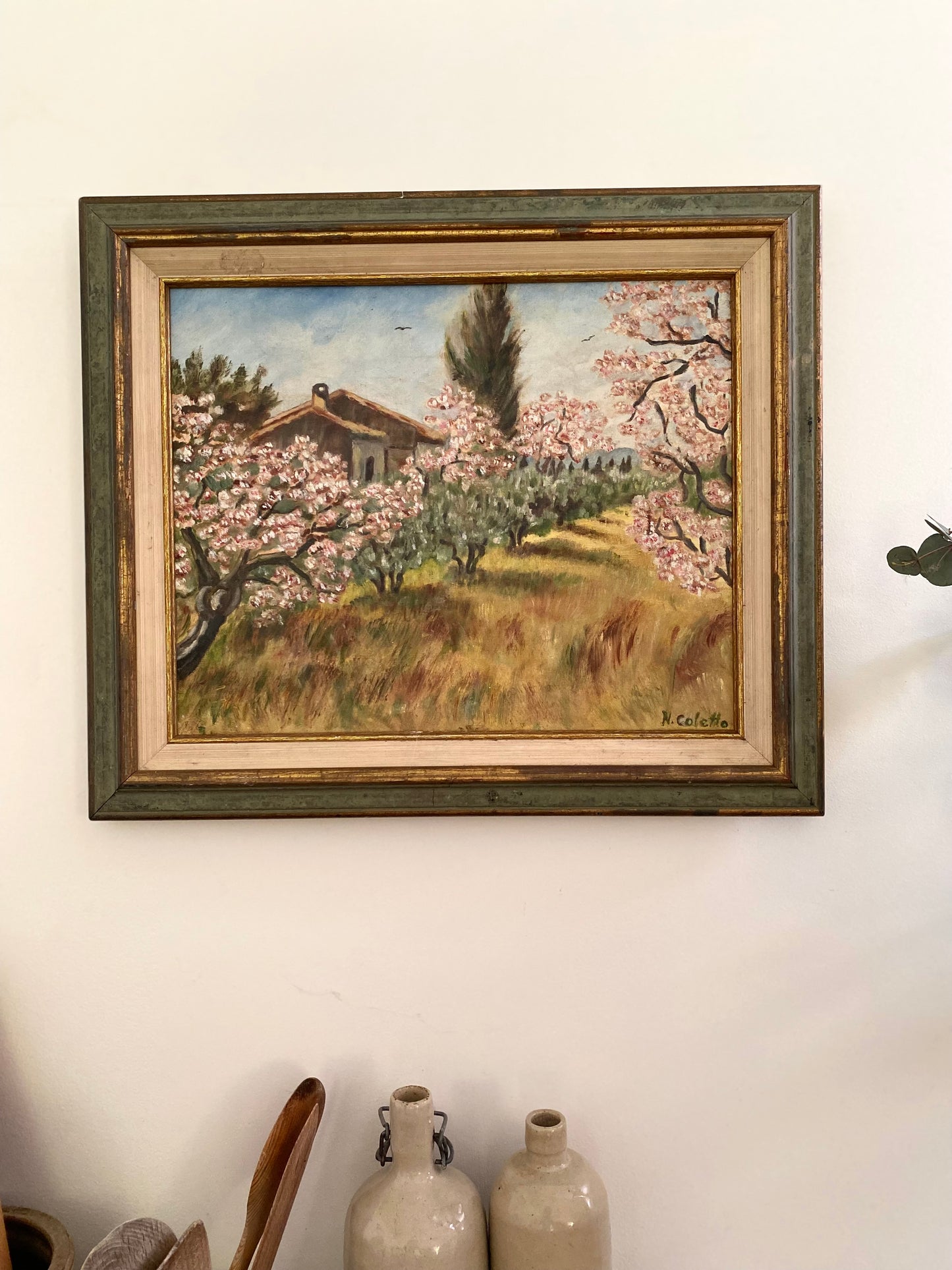 Huile sur toile ancienne