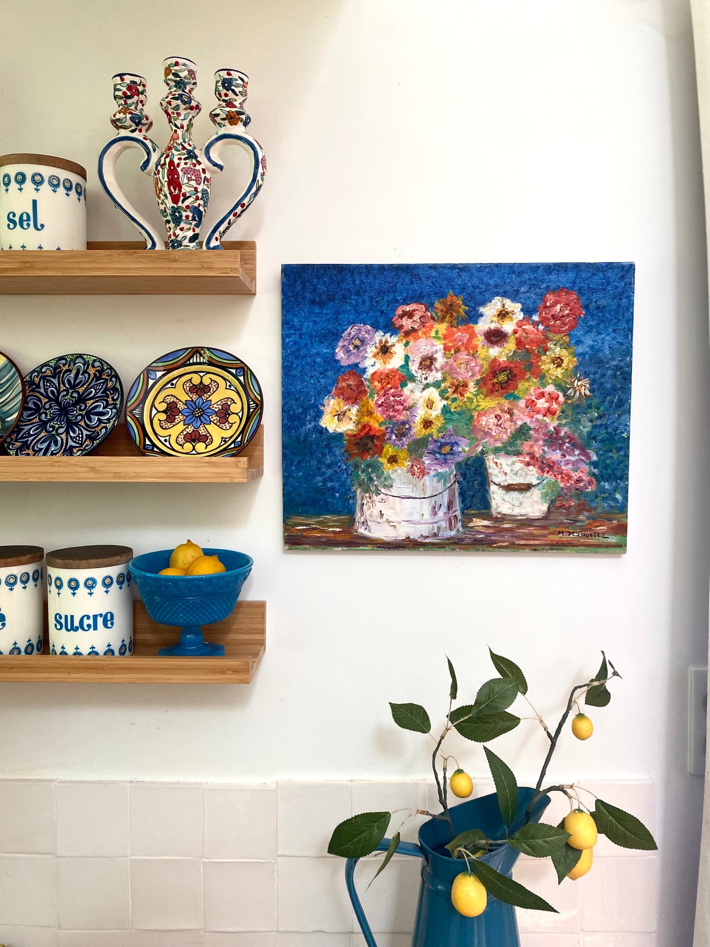 Huile sur toile vintage