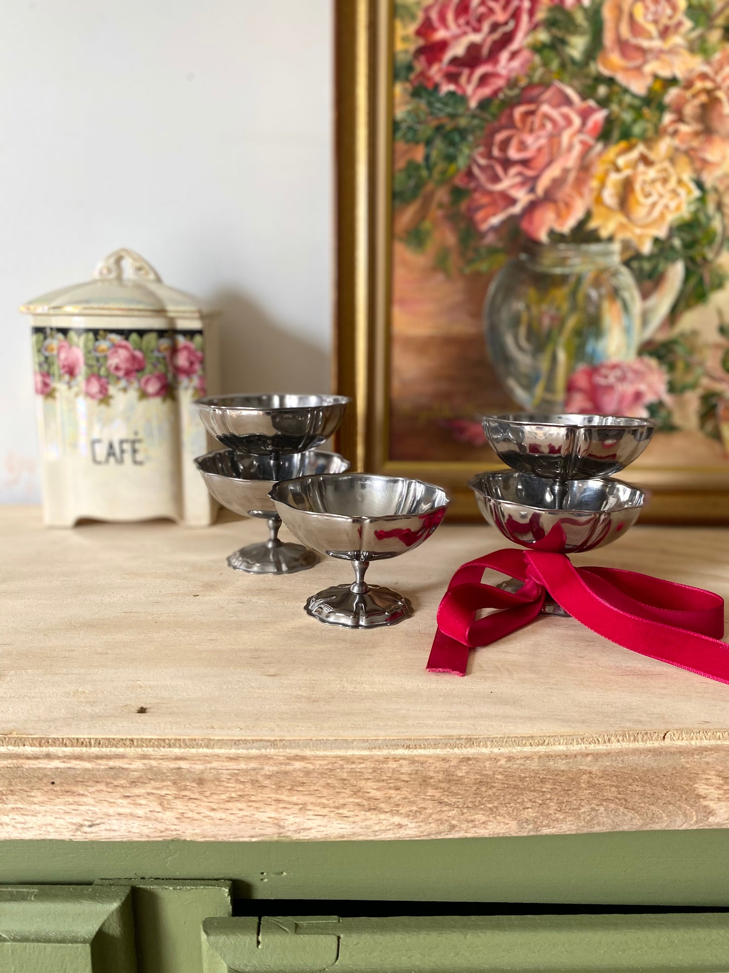 Coupes à glace vintage en inox
