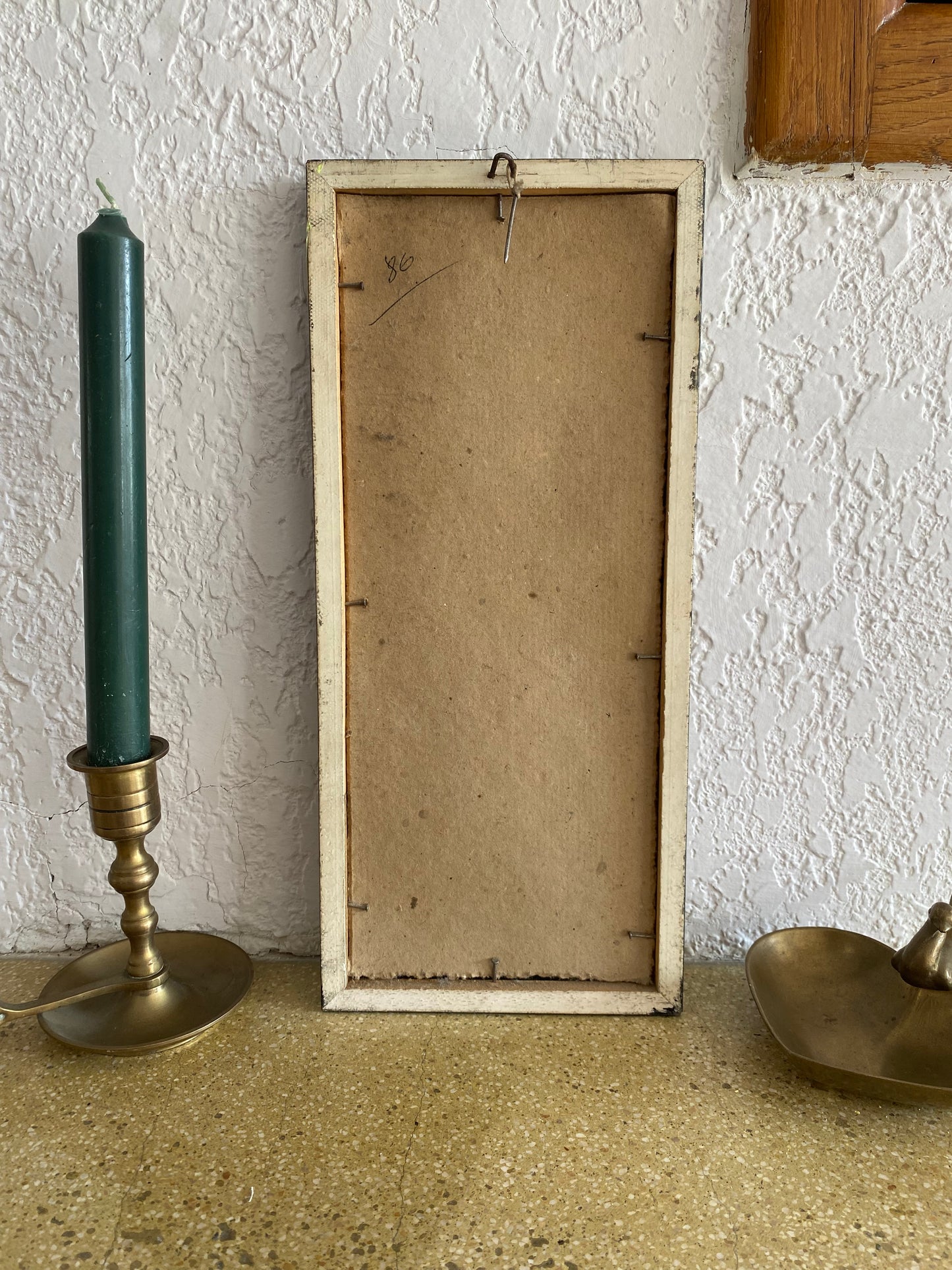 Peinture sur verre vintage