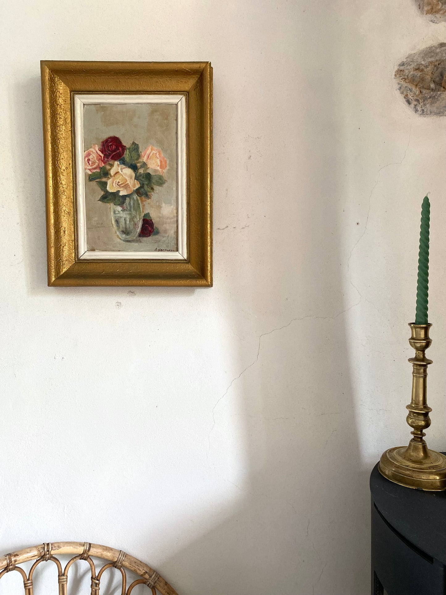 Huile sur toile encadrée