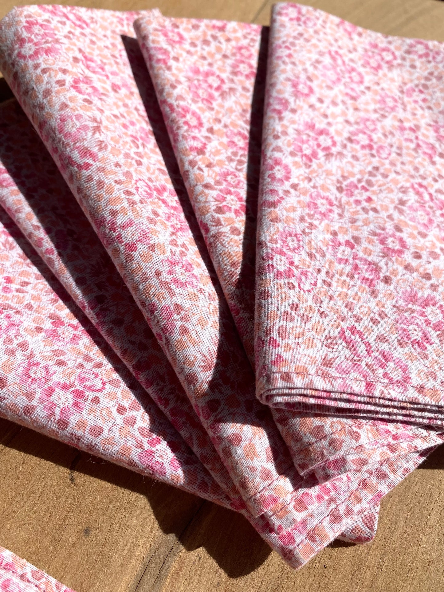 Serviettes de table en coton ancien