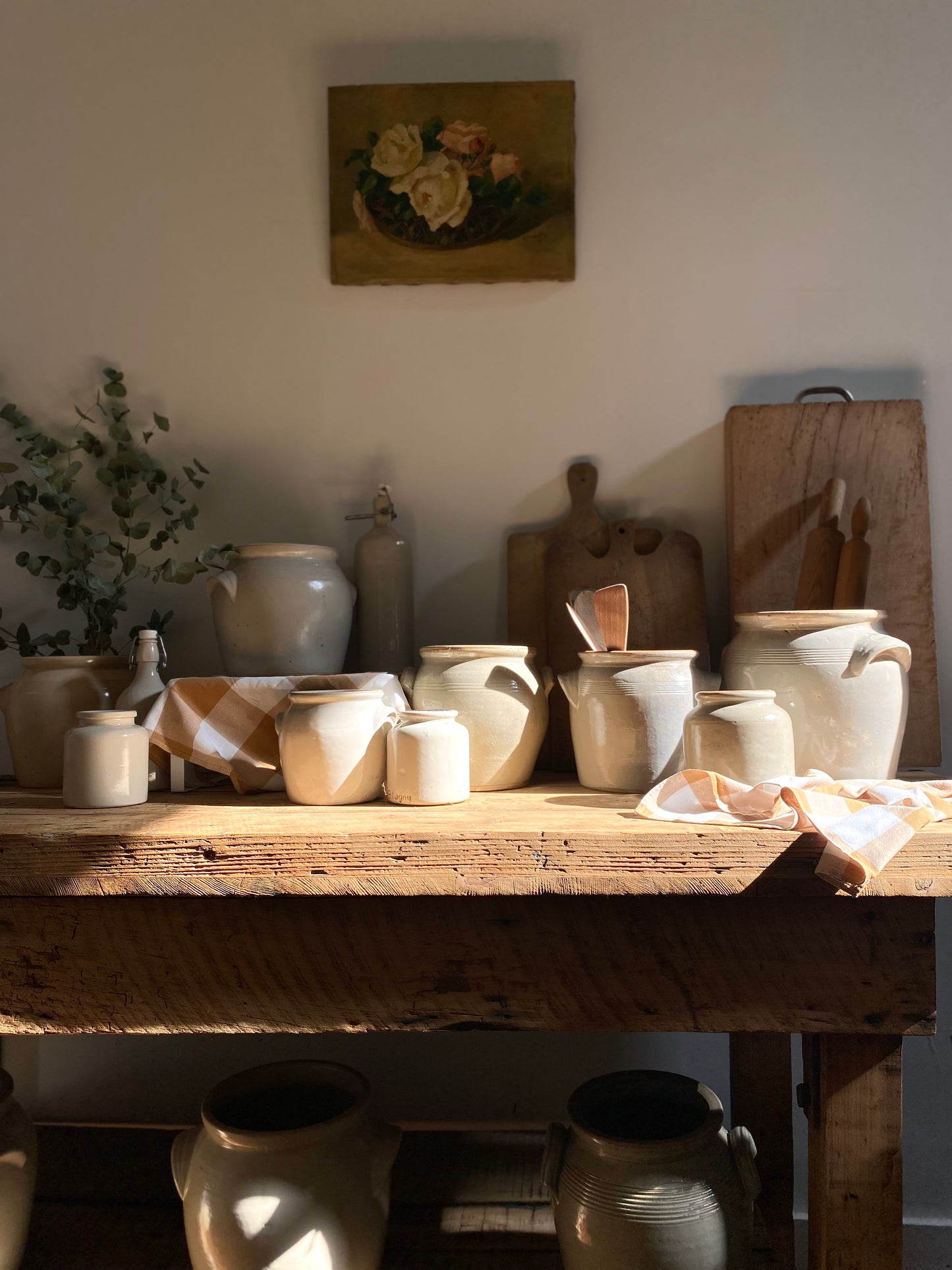 Pot en grès gris clair