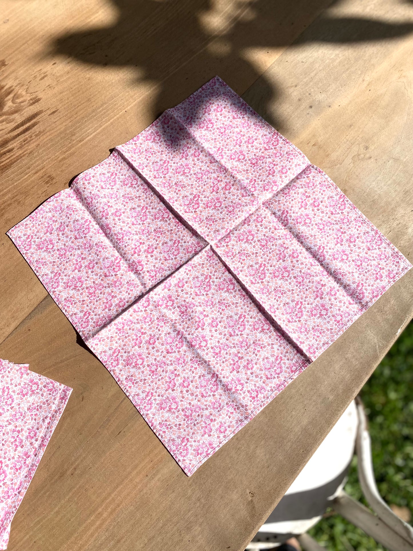 Serviettes de table en coton ancien