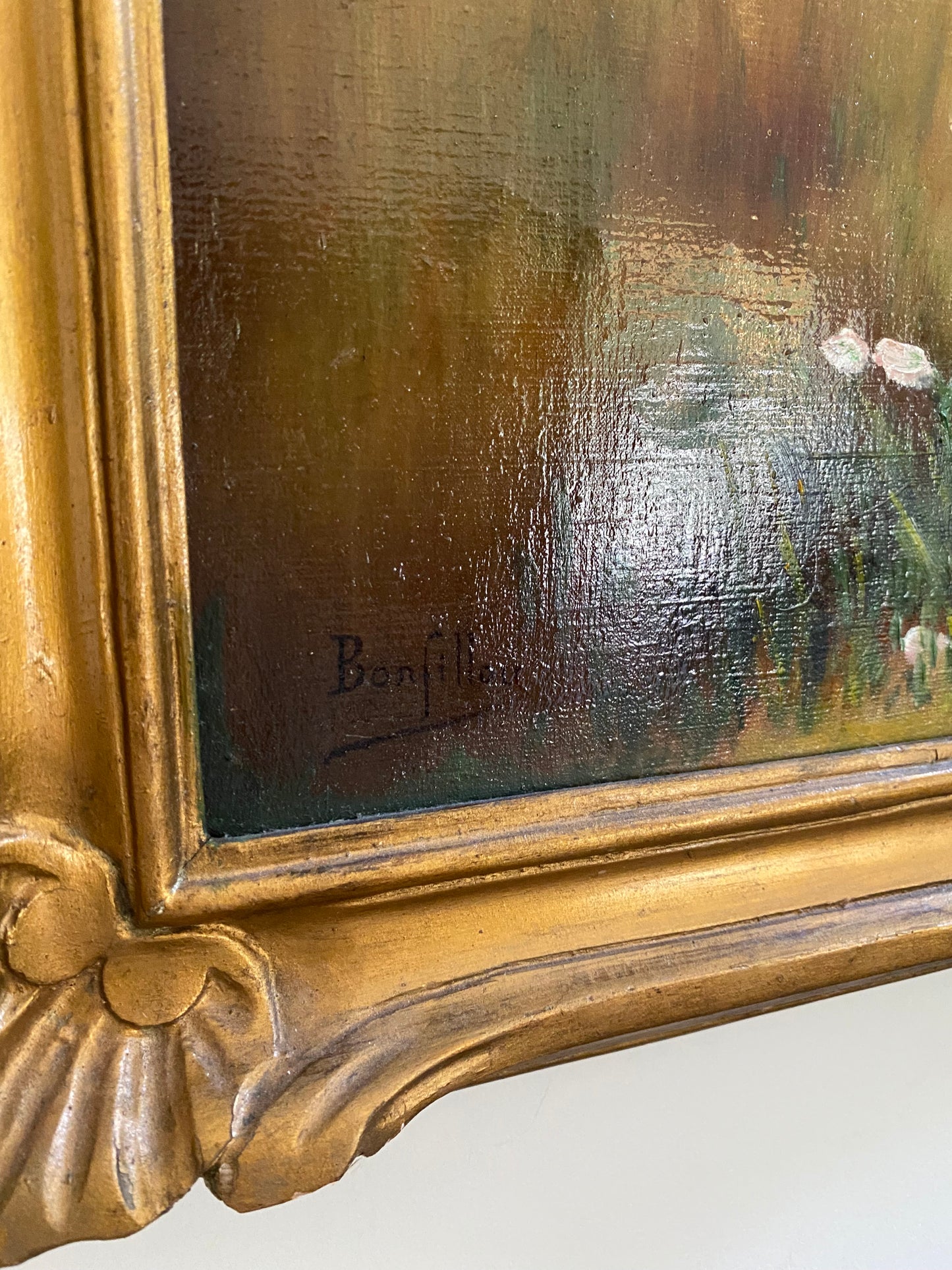 Huile sur toile ancienne