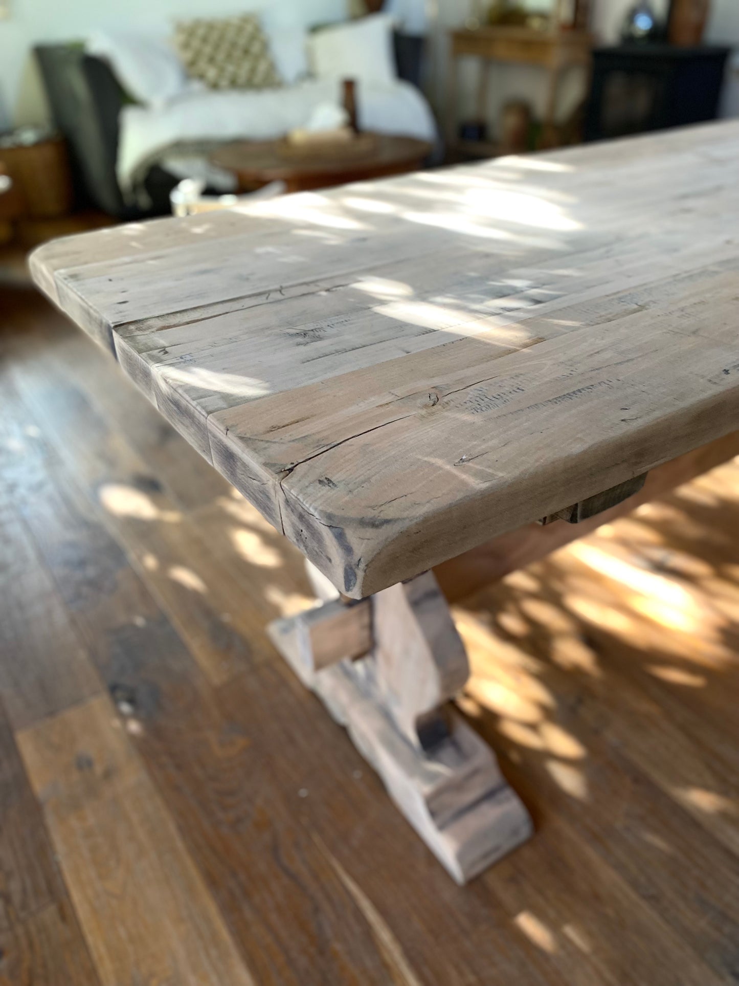 Table de ferme en bois massif ancien