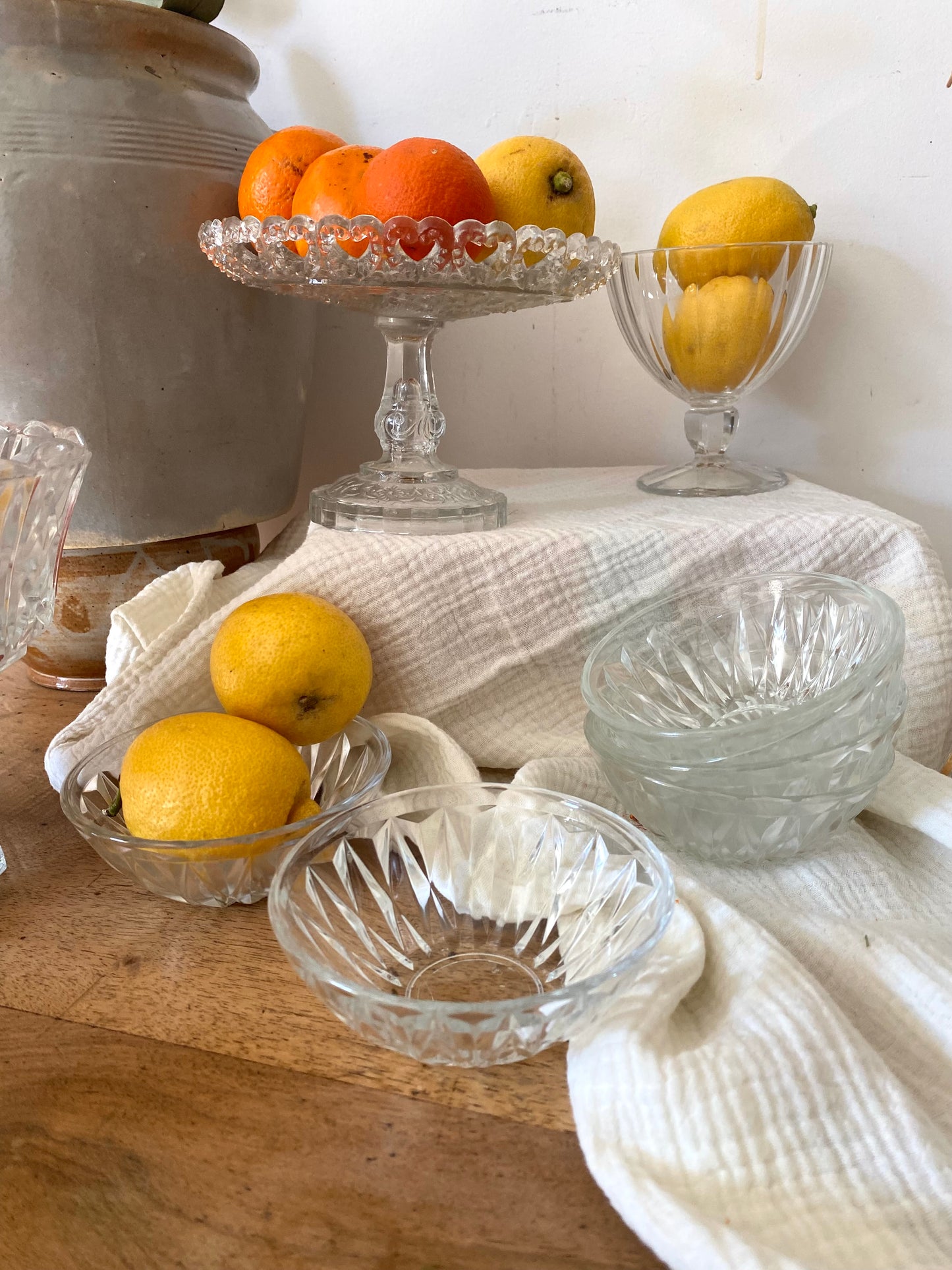 Coupelles en verre moulé 1960