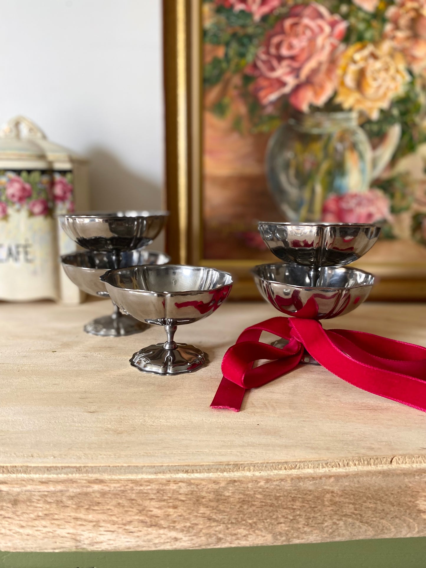 Coupes à glace vintage en inox