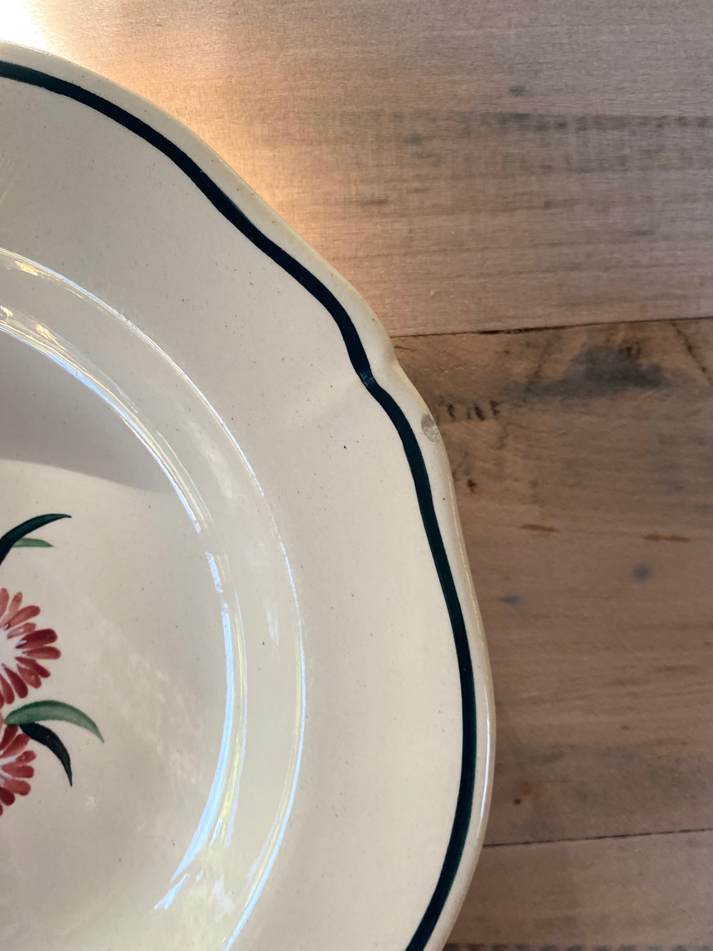 Assiettes en faïence de Gien