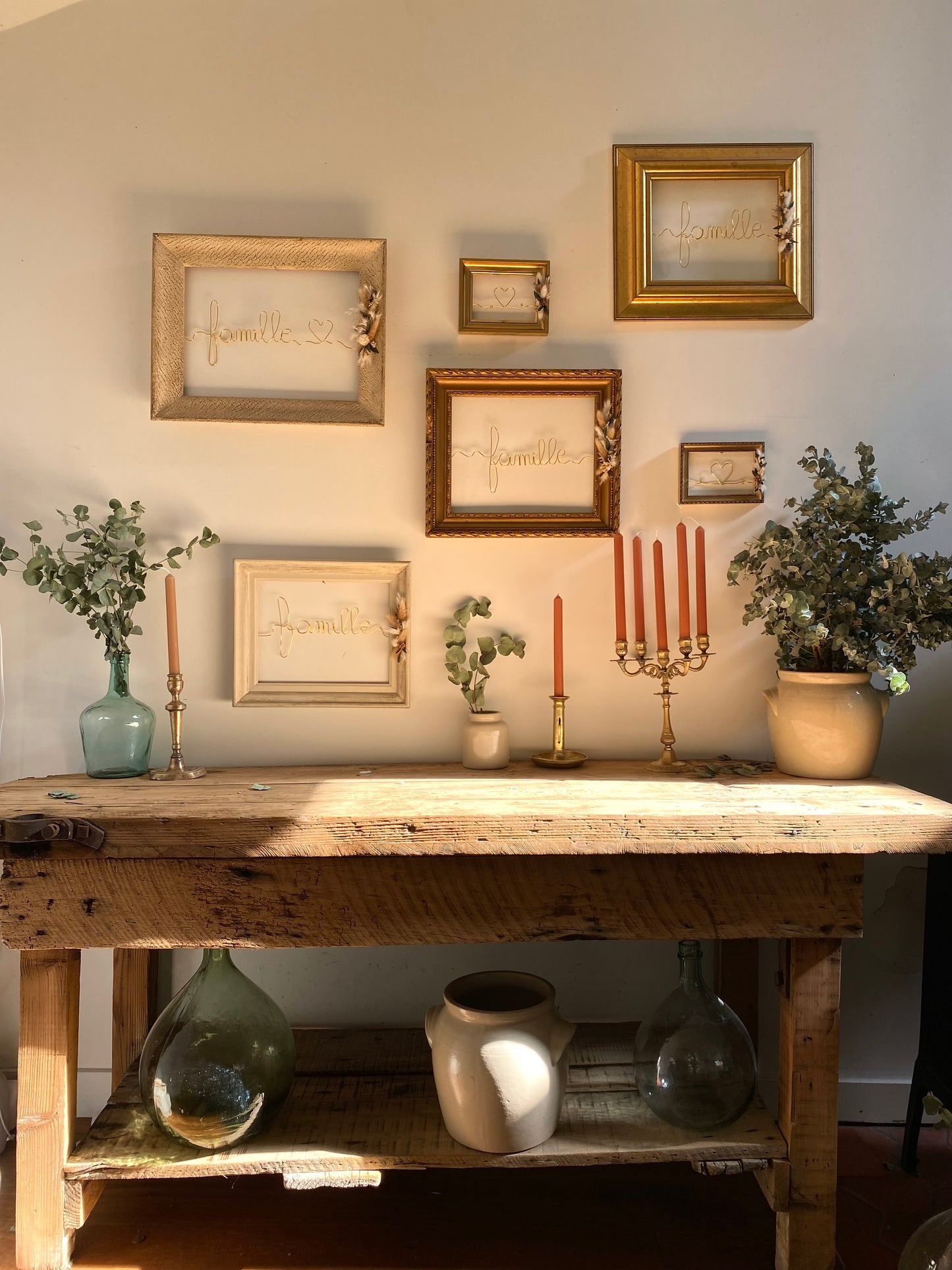 Cadre ancien décoré