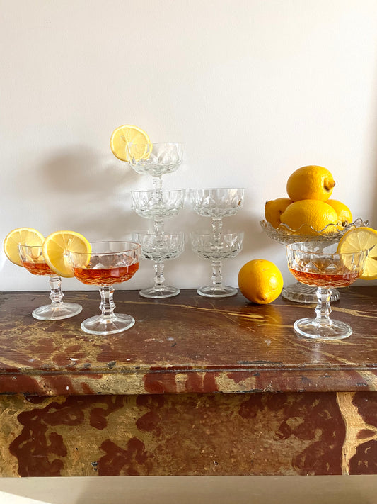 Coupes à champagne vintage