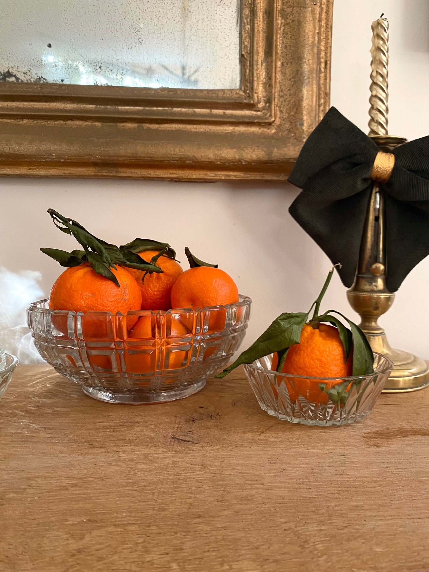 Saladier en verre vintage