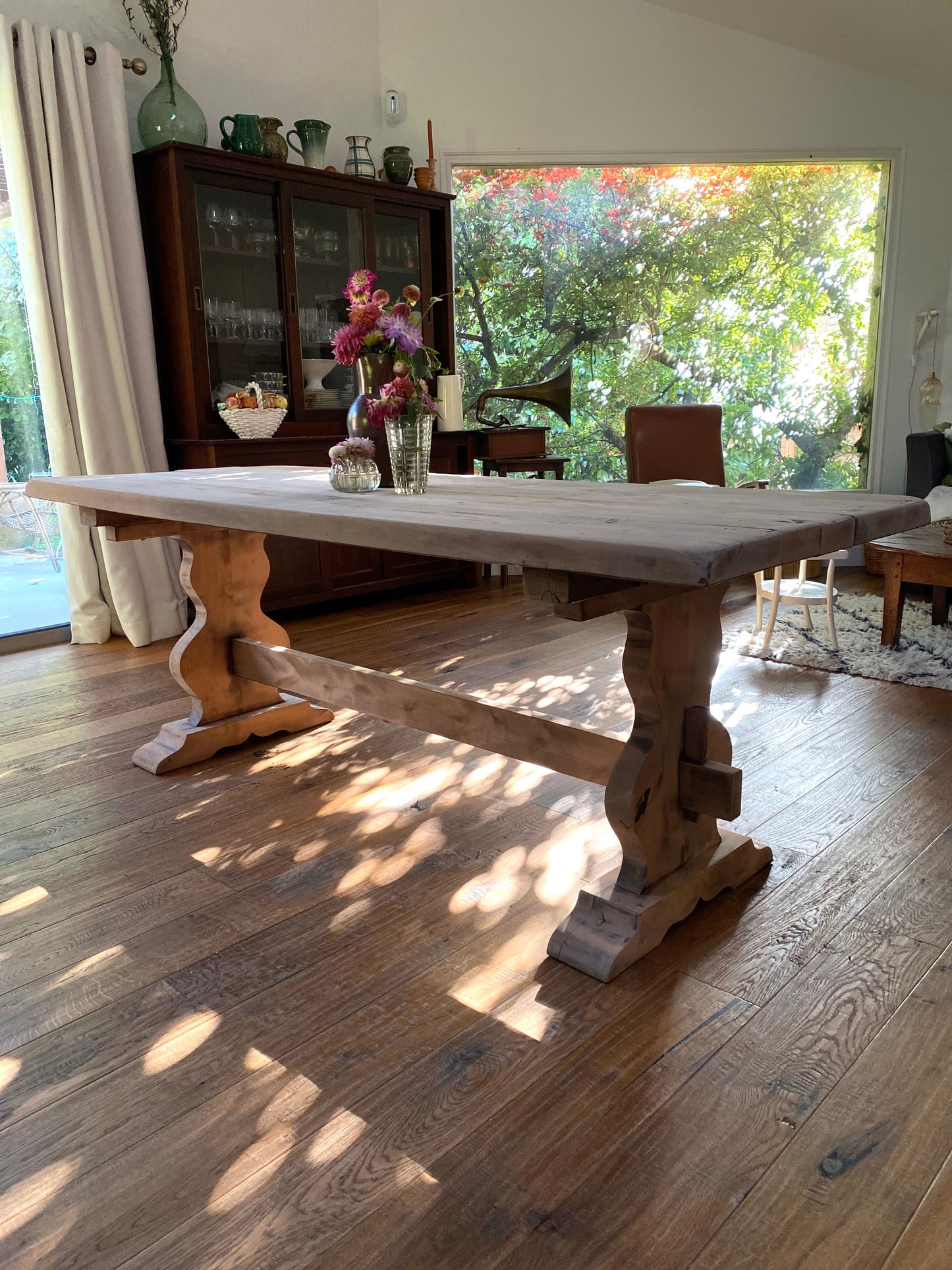 Table de ferme en bois massif ancien