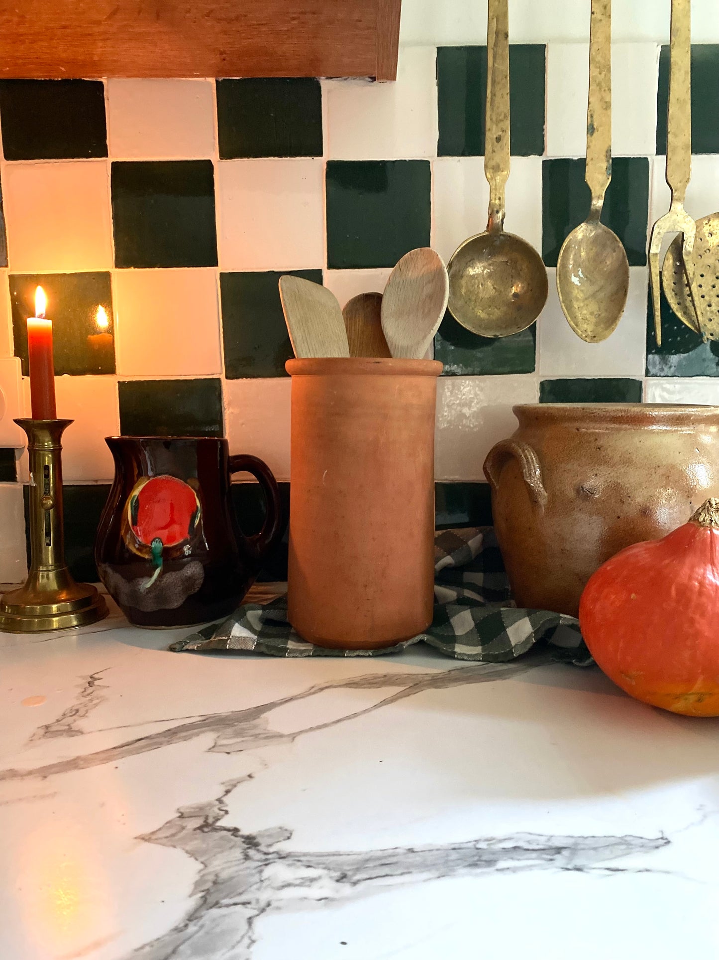 Pot à ustensiles en terre cuite