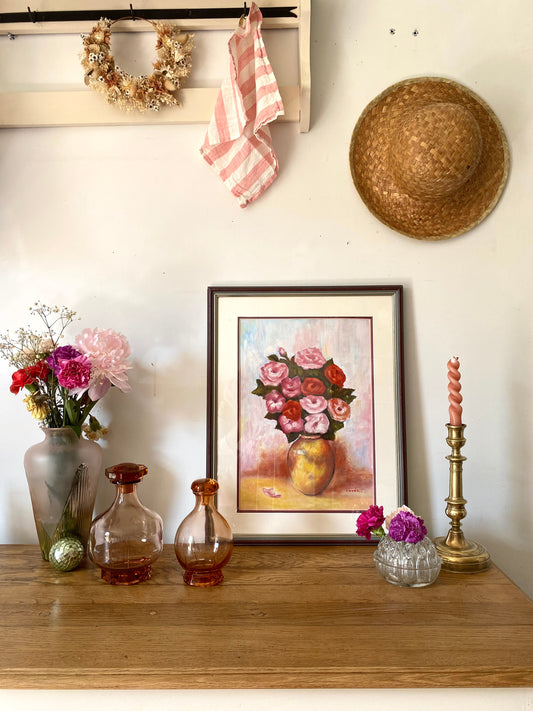 Peinture ancienne encadrée