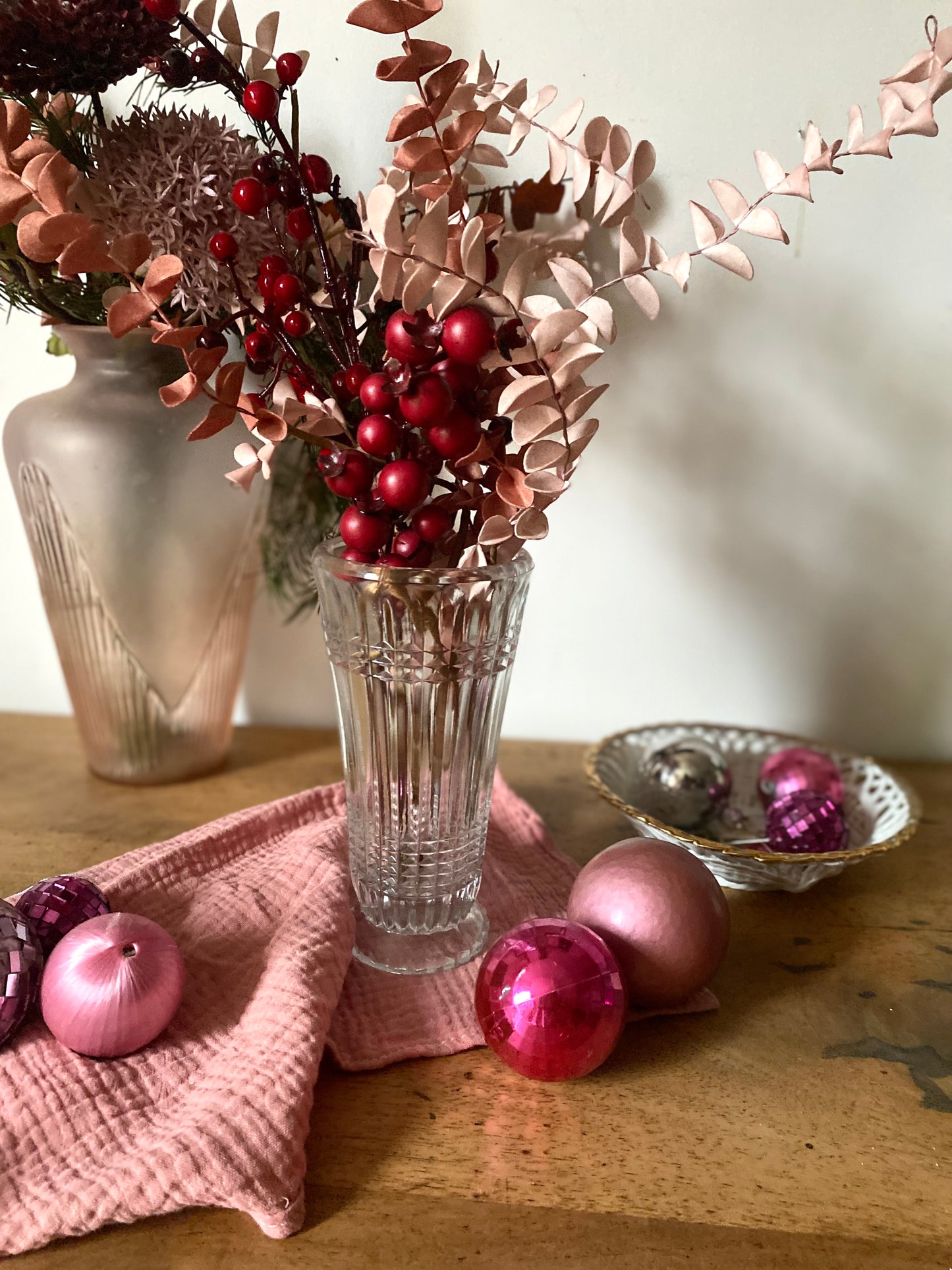 Vase en verre ancien