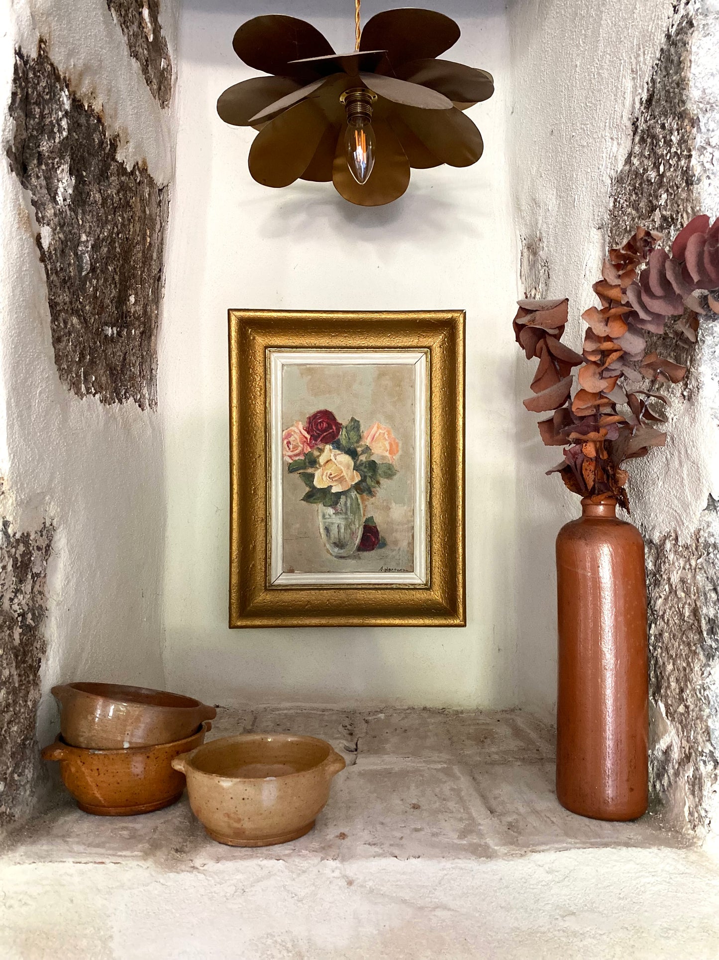 Huile sur toile encadrée