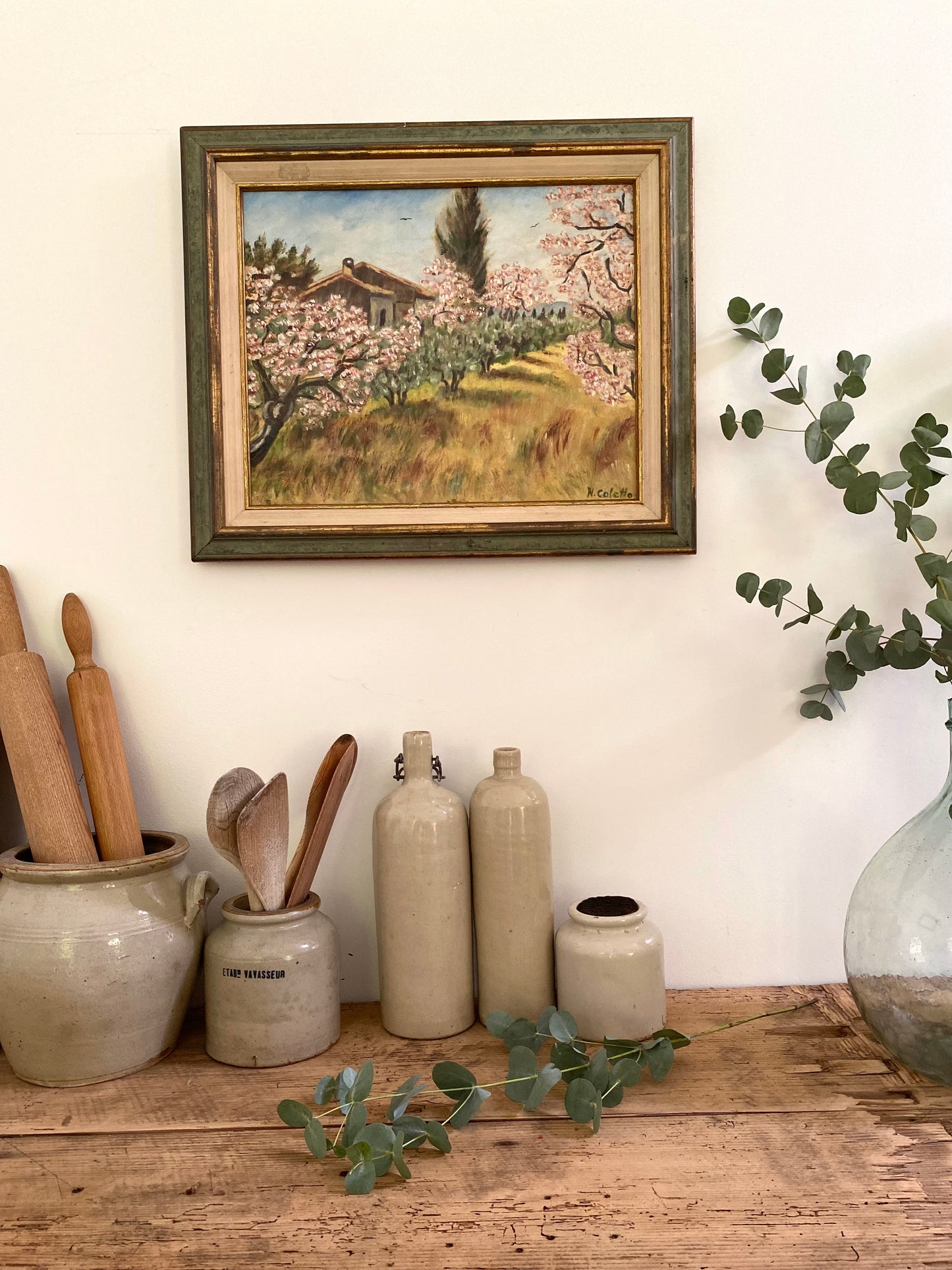 Huile sur toile ancienne