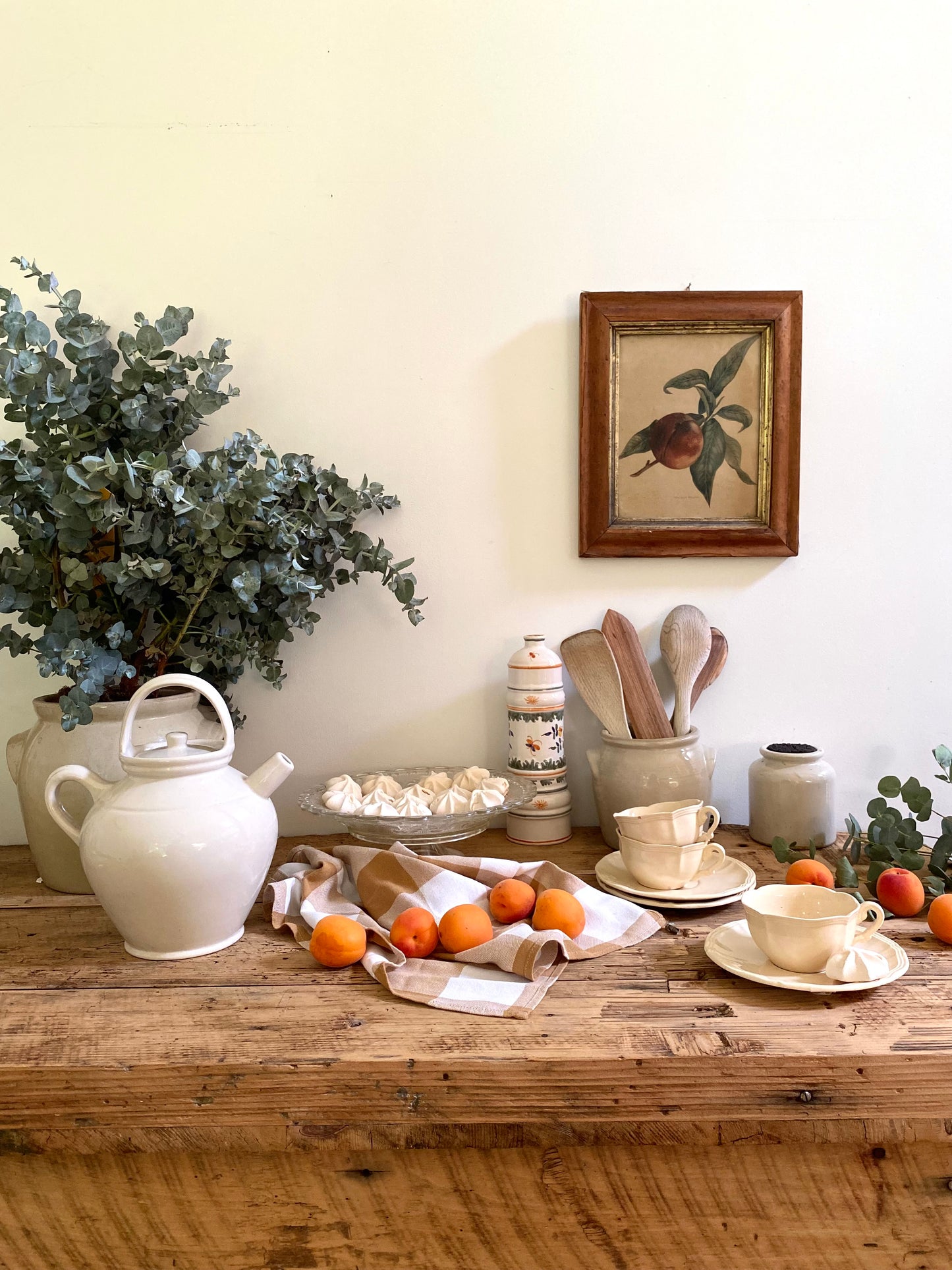 Théière en faïence ancienne Digoin