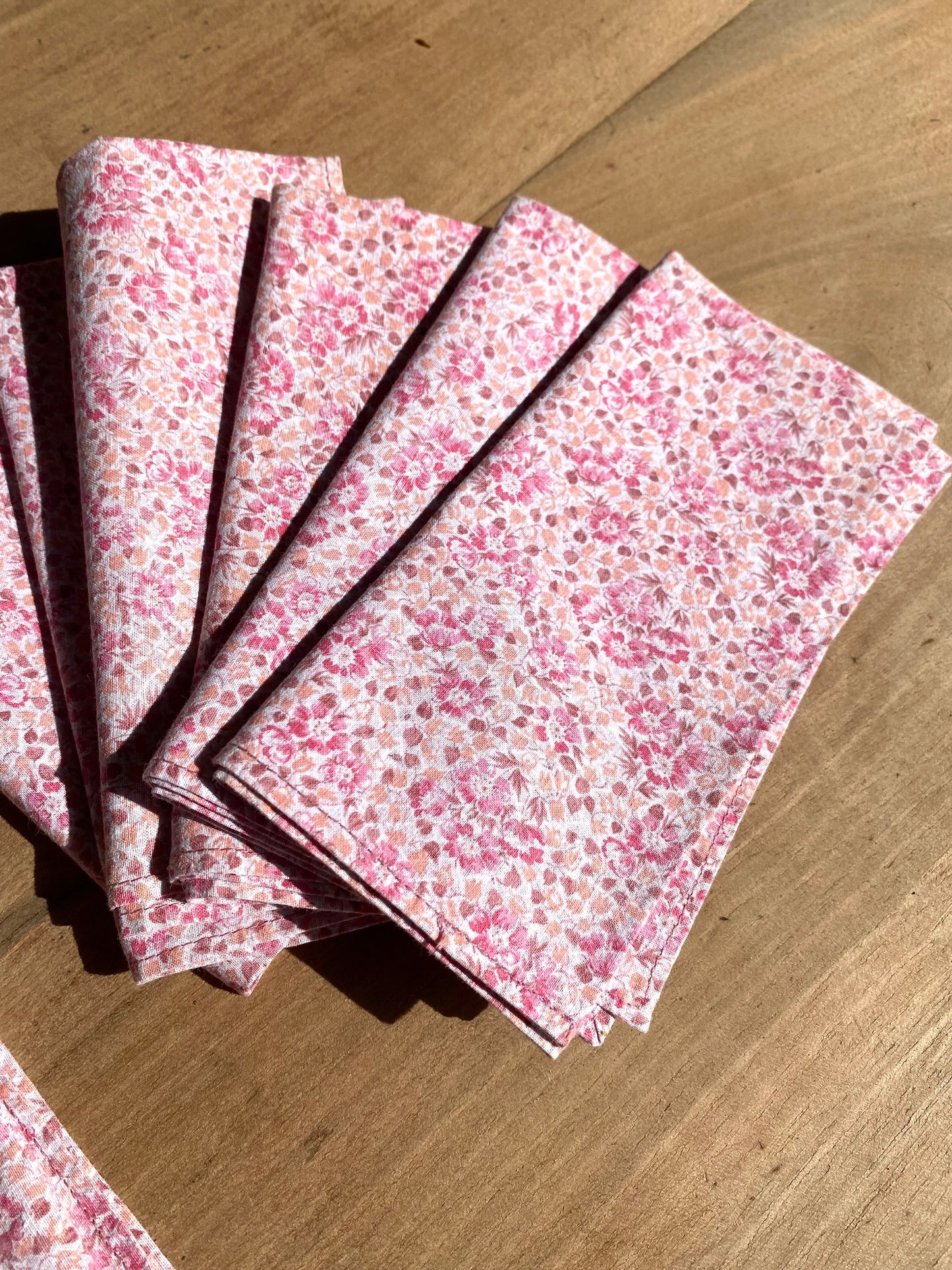 Serviettes de table en coton ancien