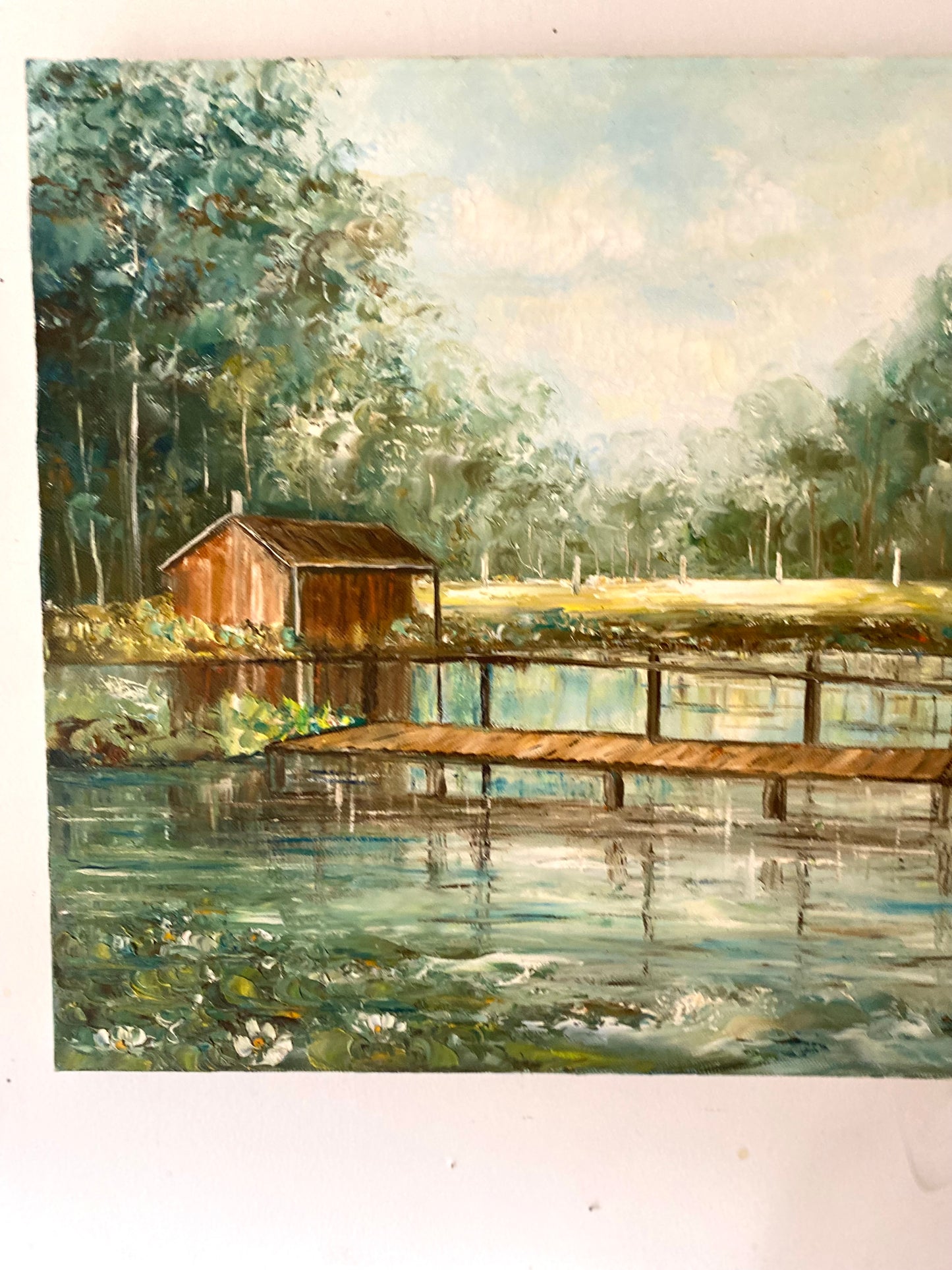 Huile sur toile vintage