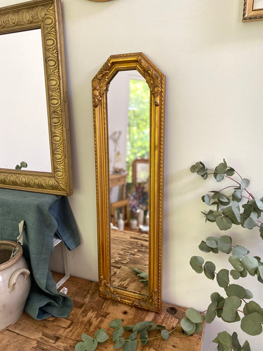 Miroir hexagonal ancien
