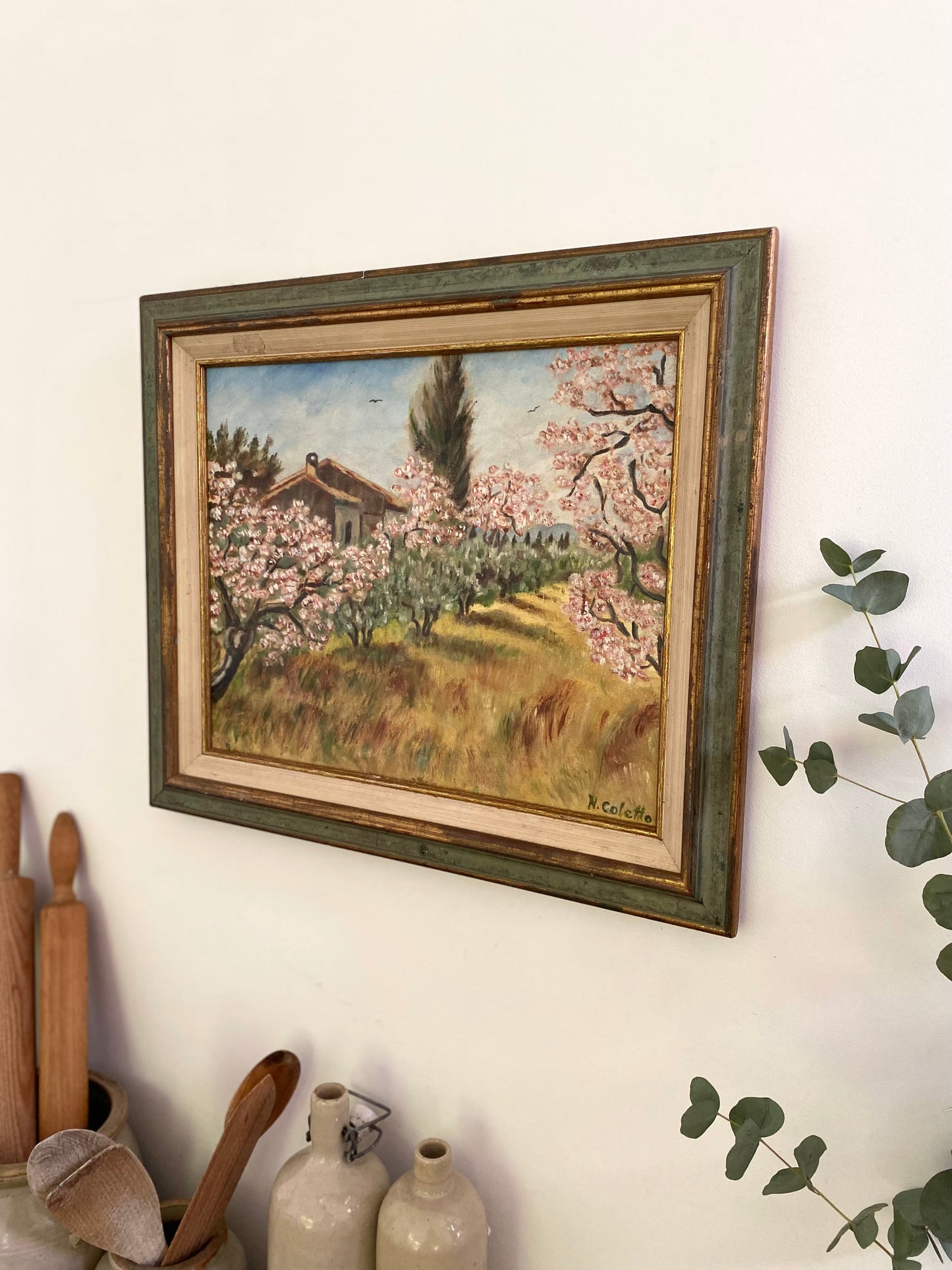 Huile sur toile ancienne