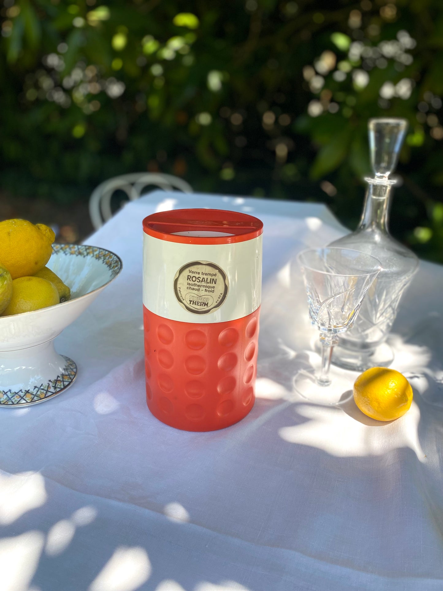Pichet isotherme Rosalin, design pop années 70