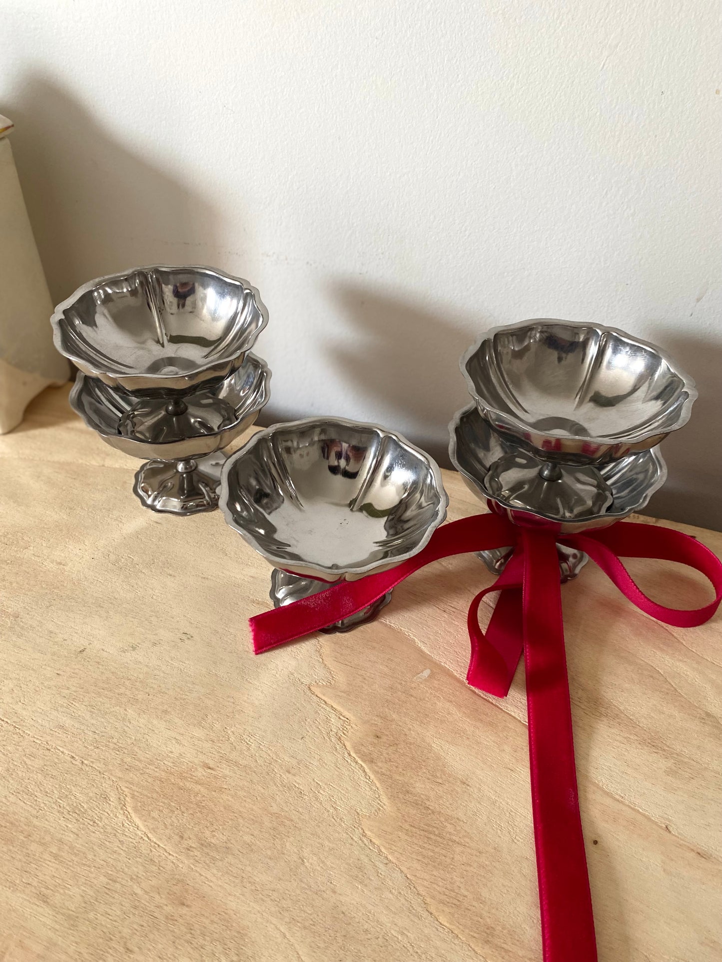 Coupes à glace vintage en inox