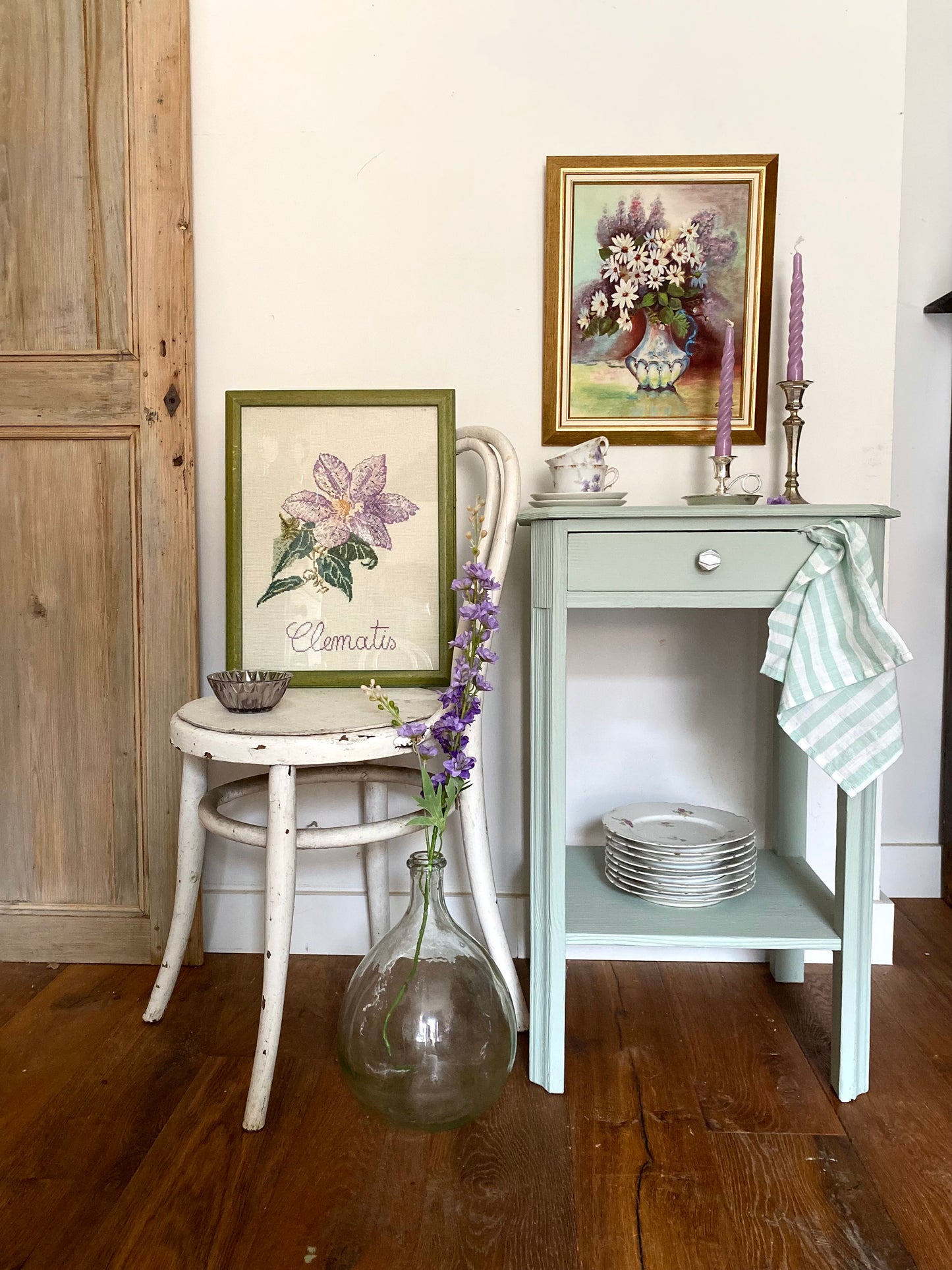 Tableau ancien point de croix