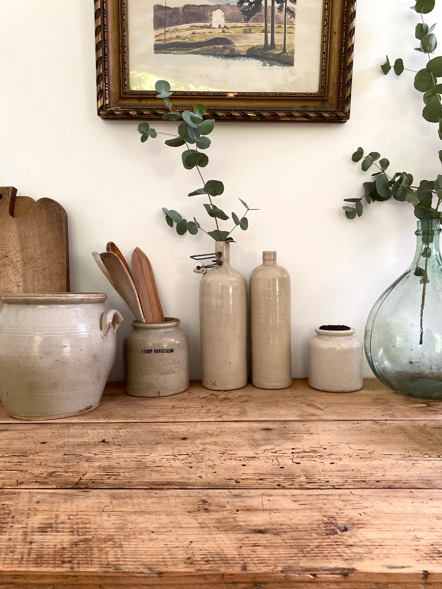 Pot en grès gris clair