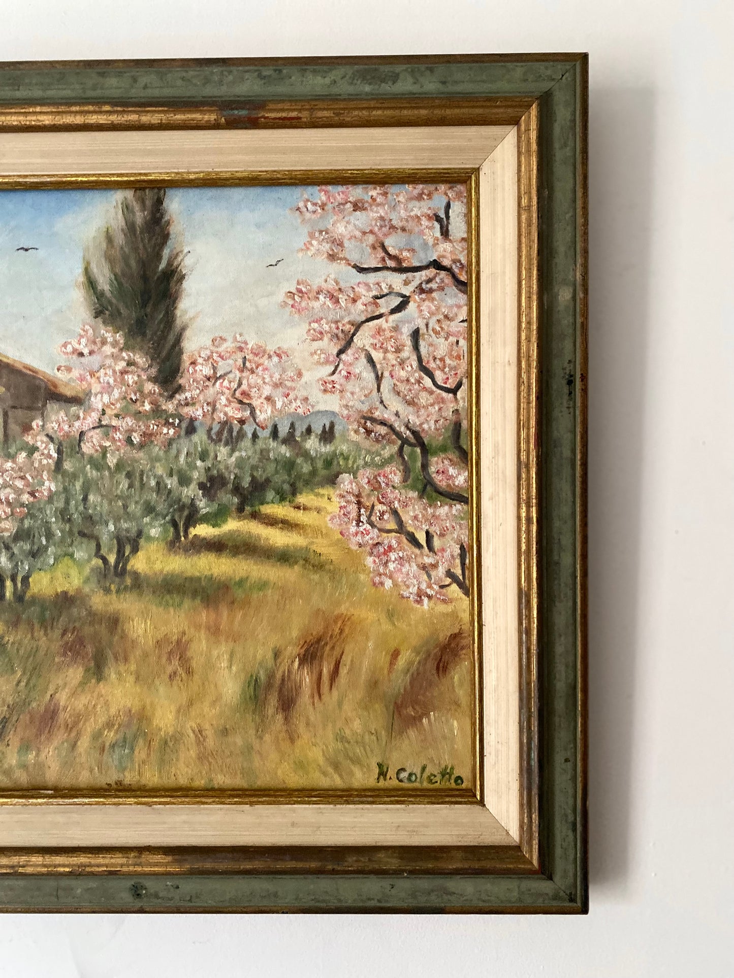 Huile sur toile ancienne