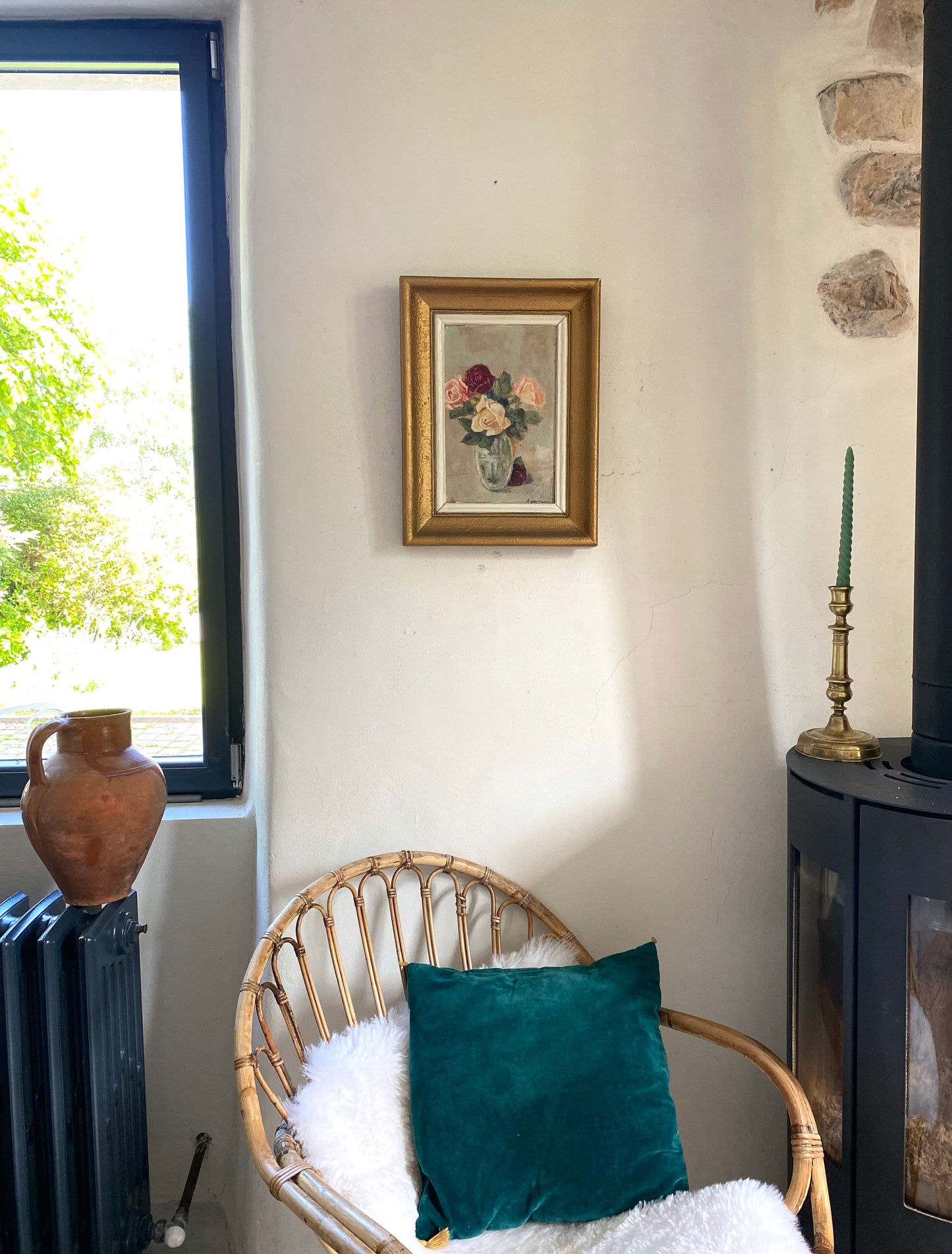 Huile sur toile encadrée