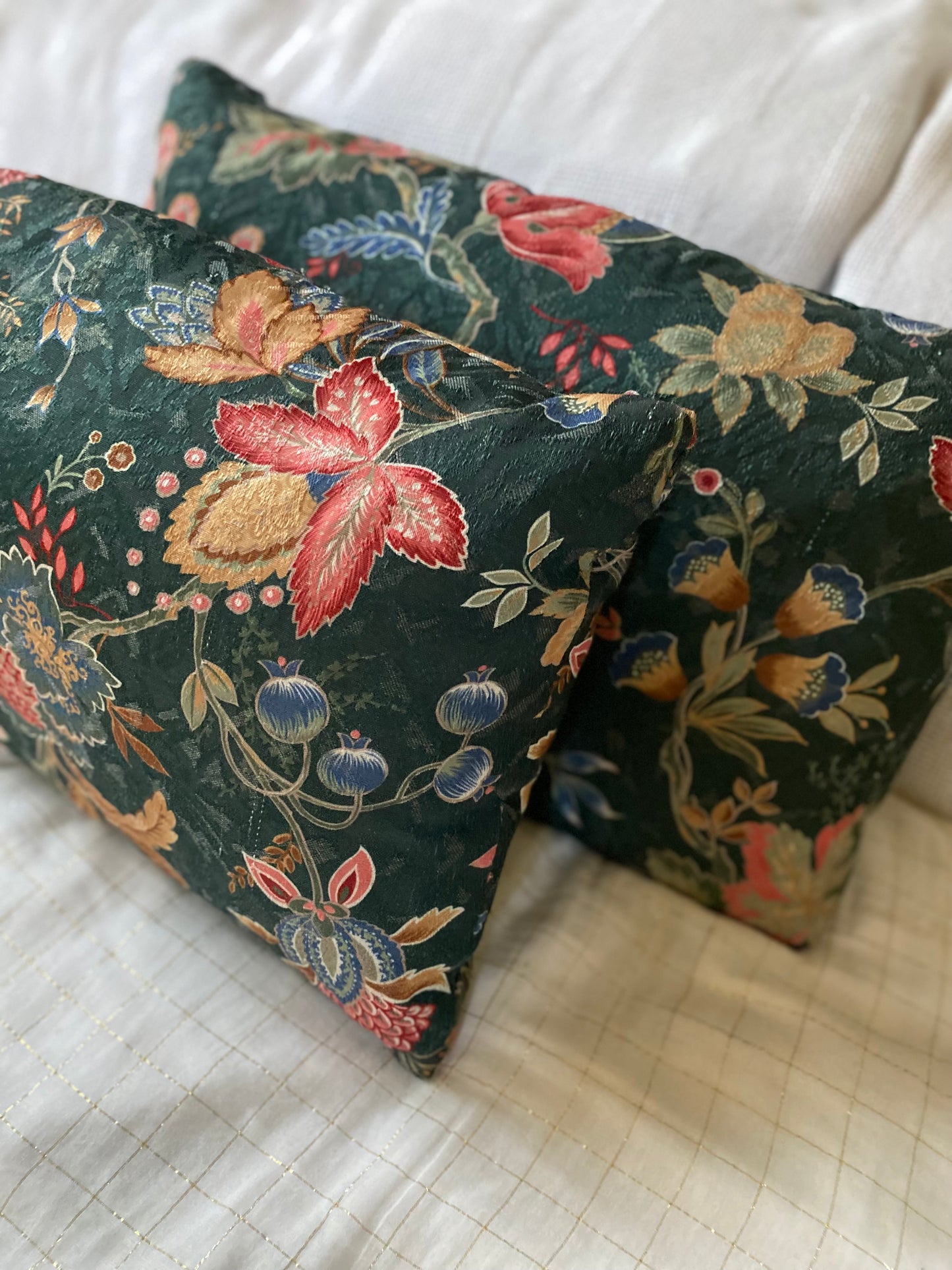 Paire de coussins vintage